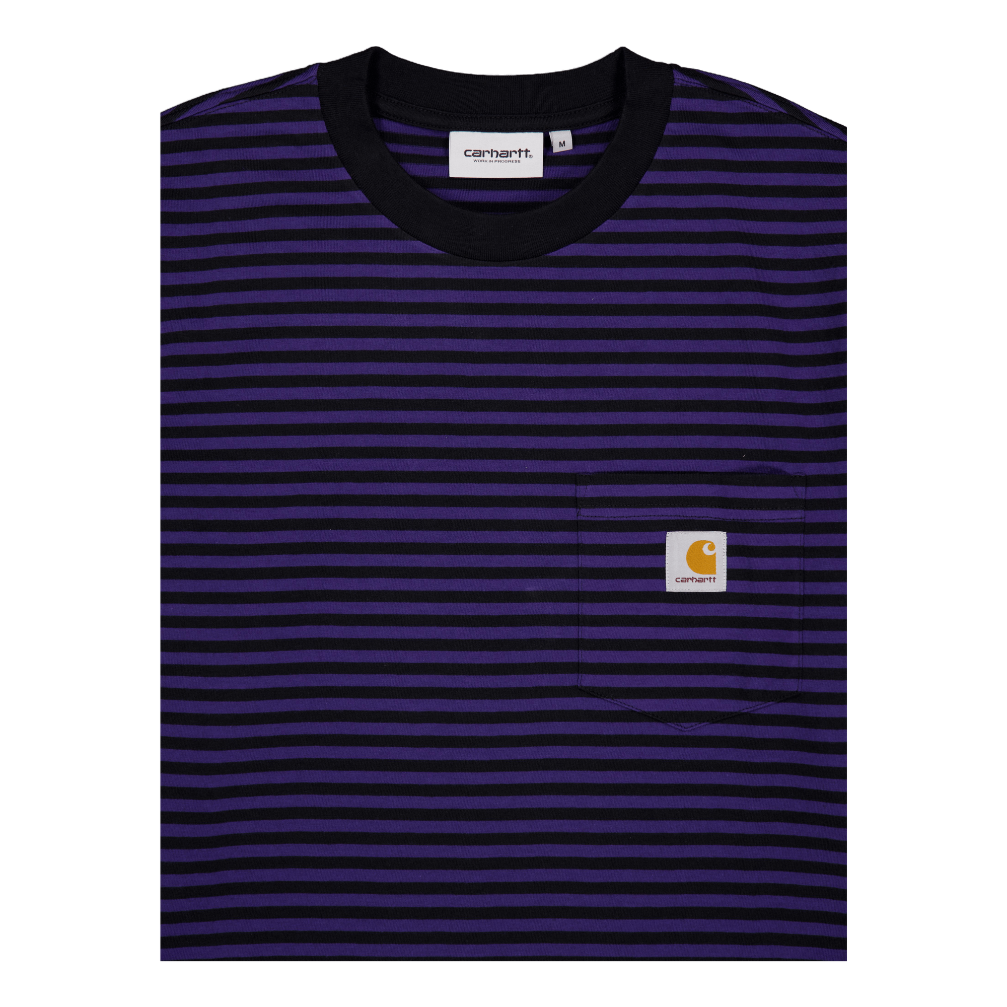 L/s Verner Pocket T-shirt Verner Stripe, Black / Aura