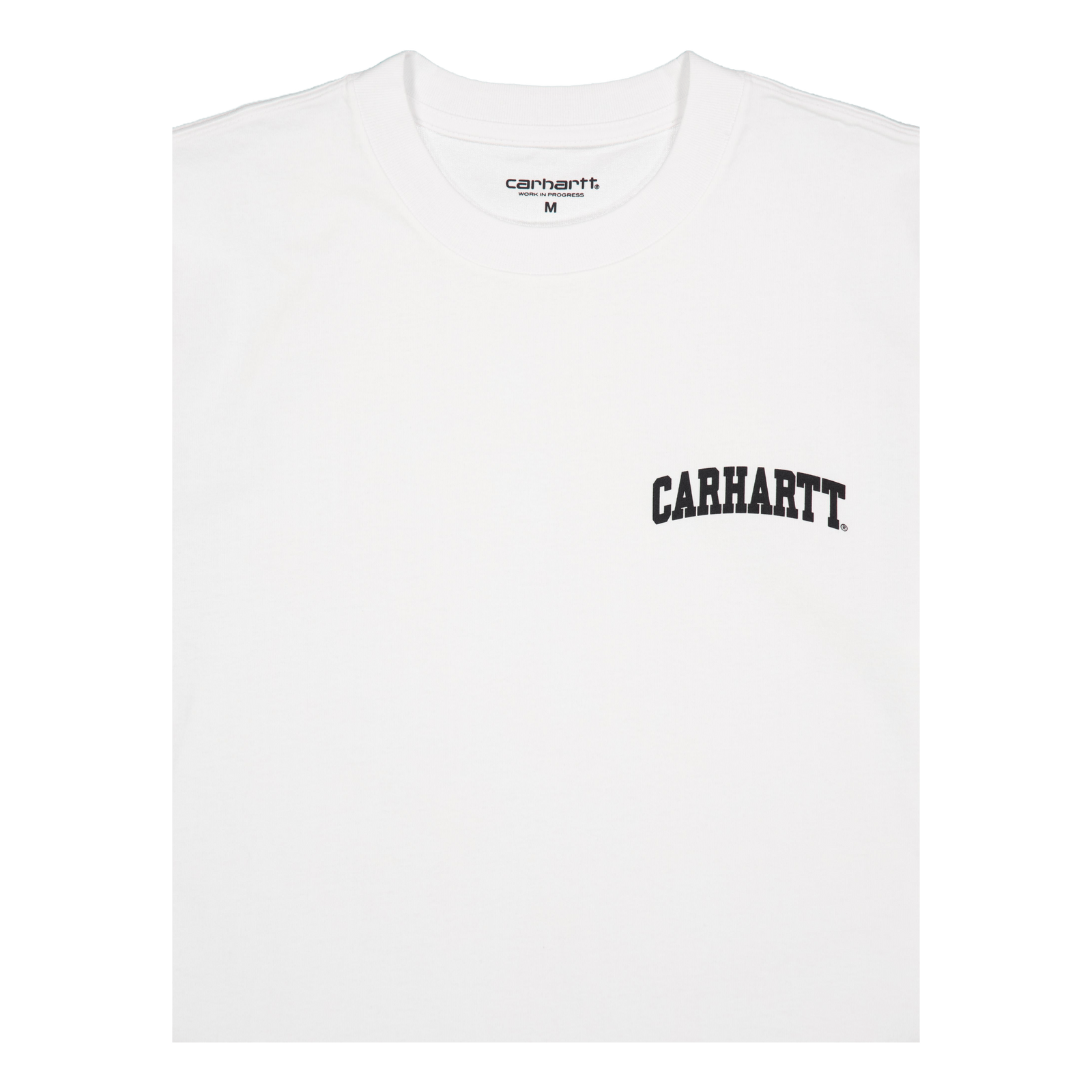 S/s University Script T-shirt White / Black