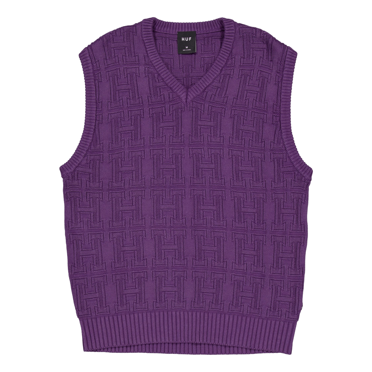 Interlaced Jacquard Overdyed V Raisin