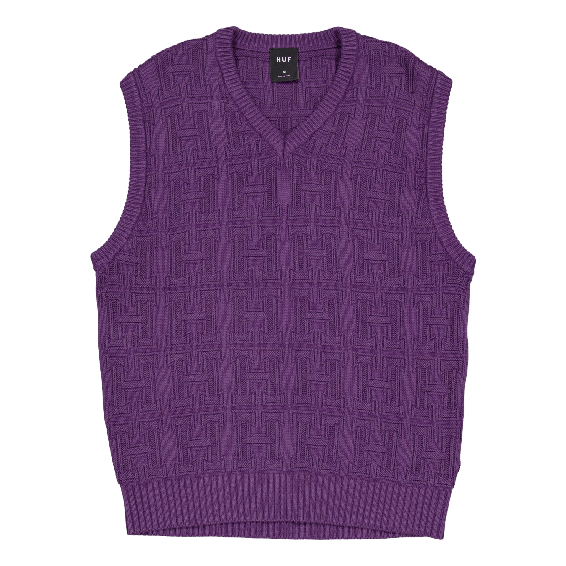 Interlaced Jacquard Overdyed V Raisin