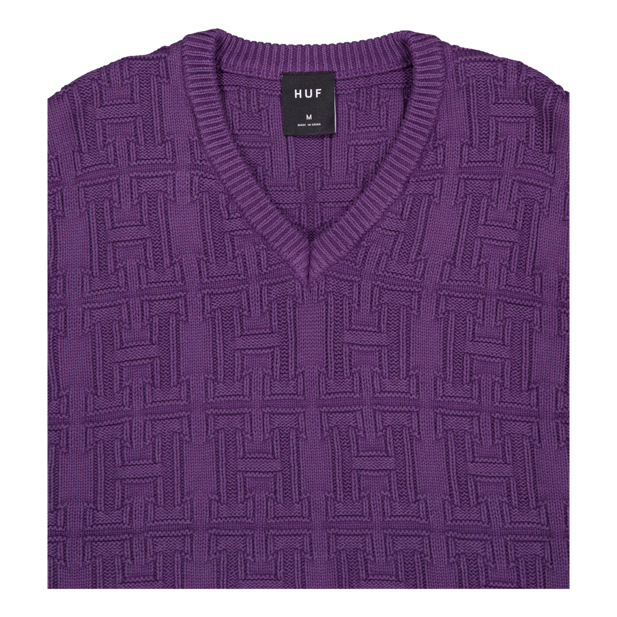 Interlaced Jacquard Overdyed V Raisin
