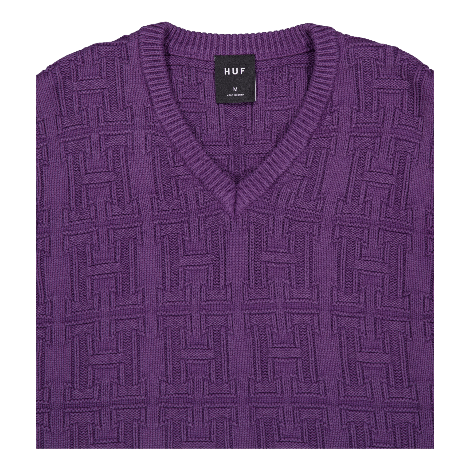 Interlaced Jacquard Overdyed V Raisin