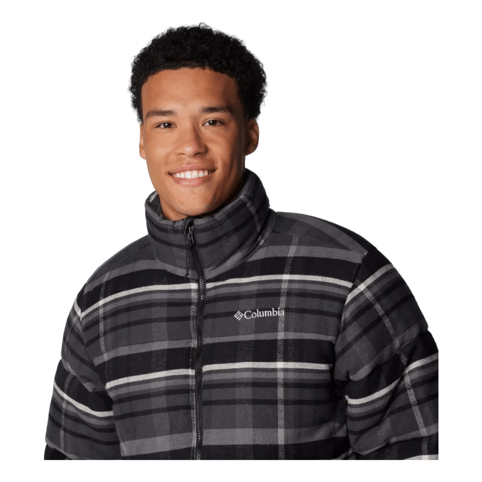 Puffect™ Novelty Jacket Black Multi Plaid