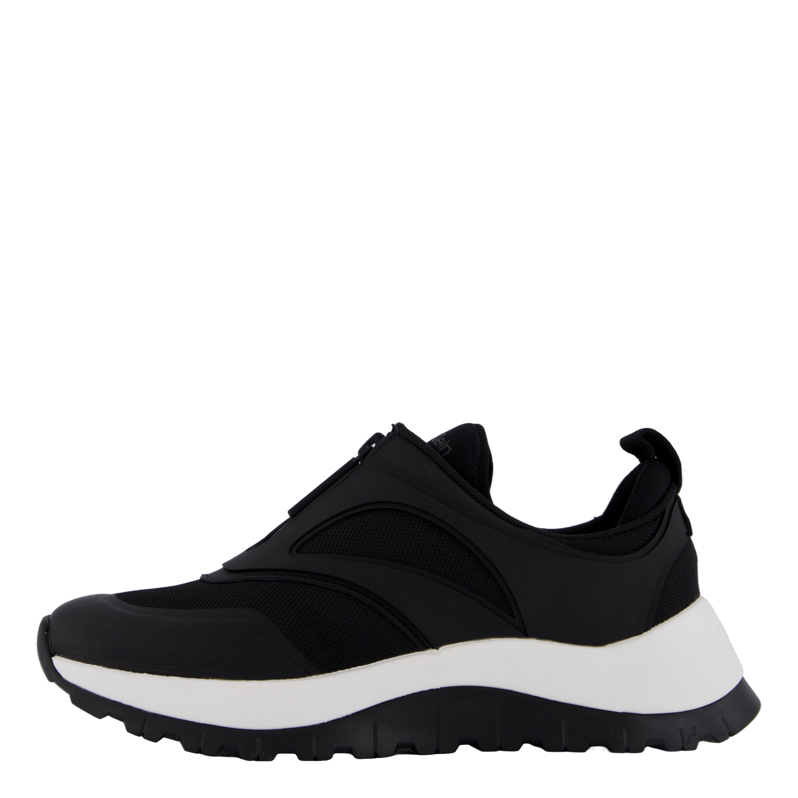 Runner Slip On W/zip Mix M Ck Black