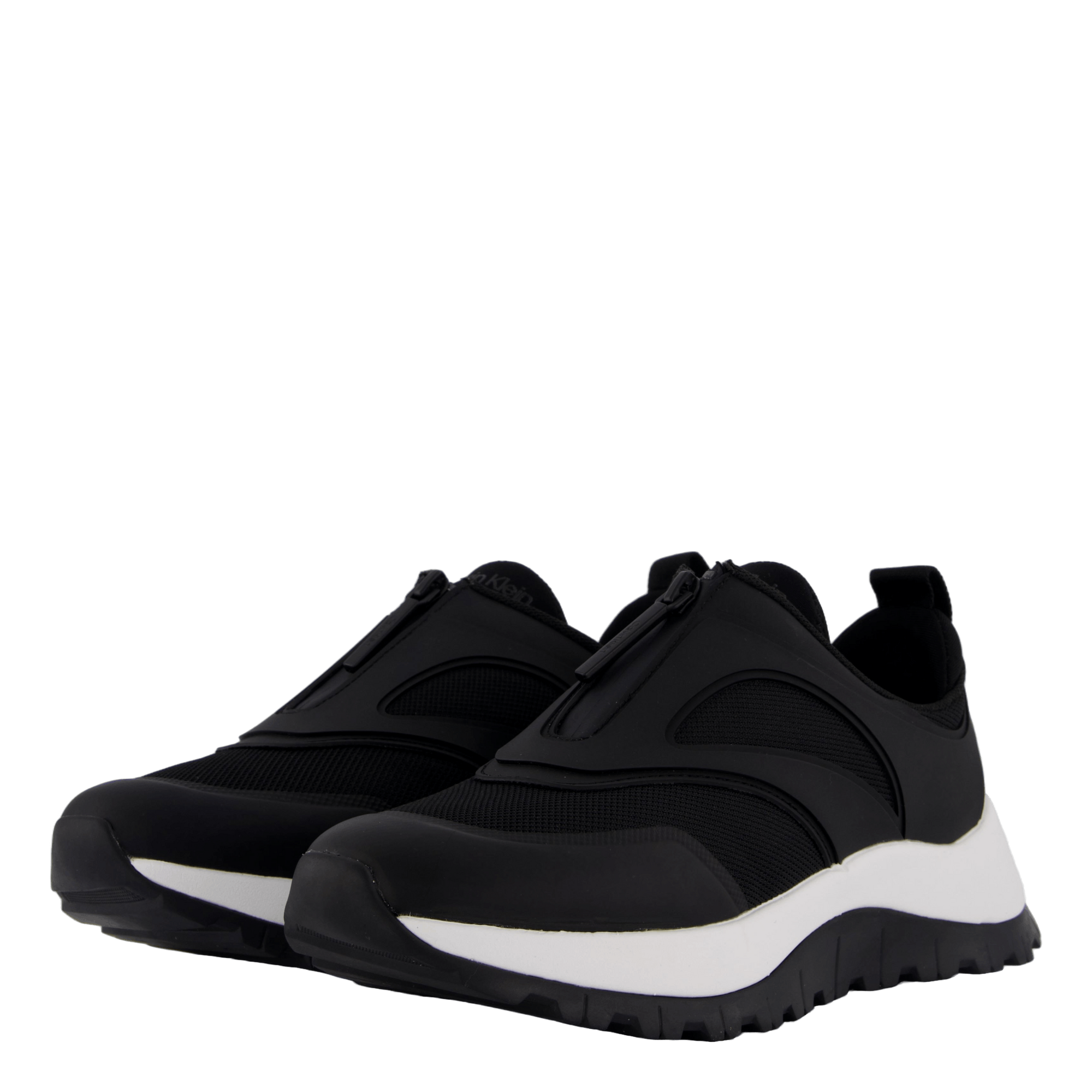 Runner Slip On W/zip Mix M Ck Black