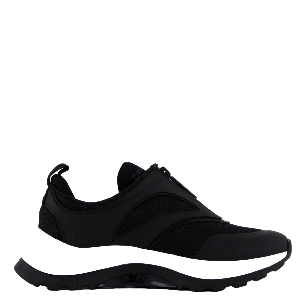 Runner Slip On W/zip Mix M Ck Black