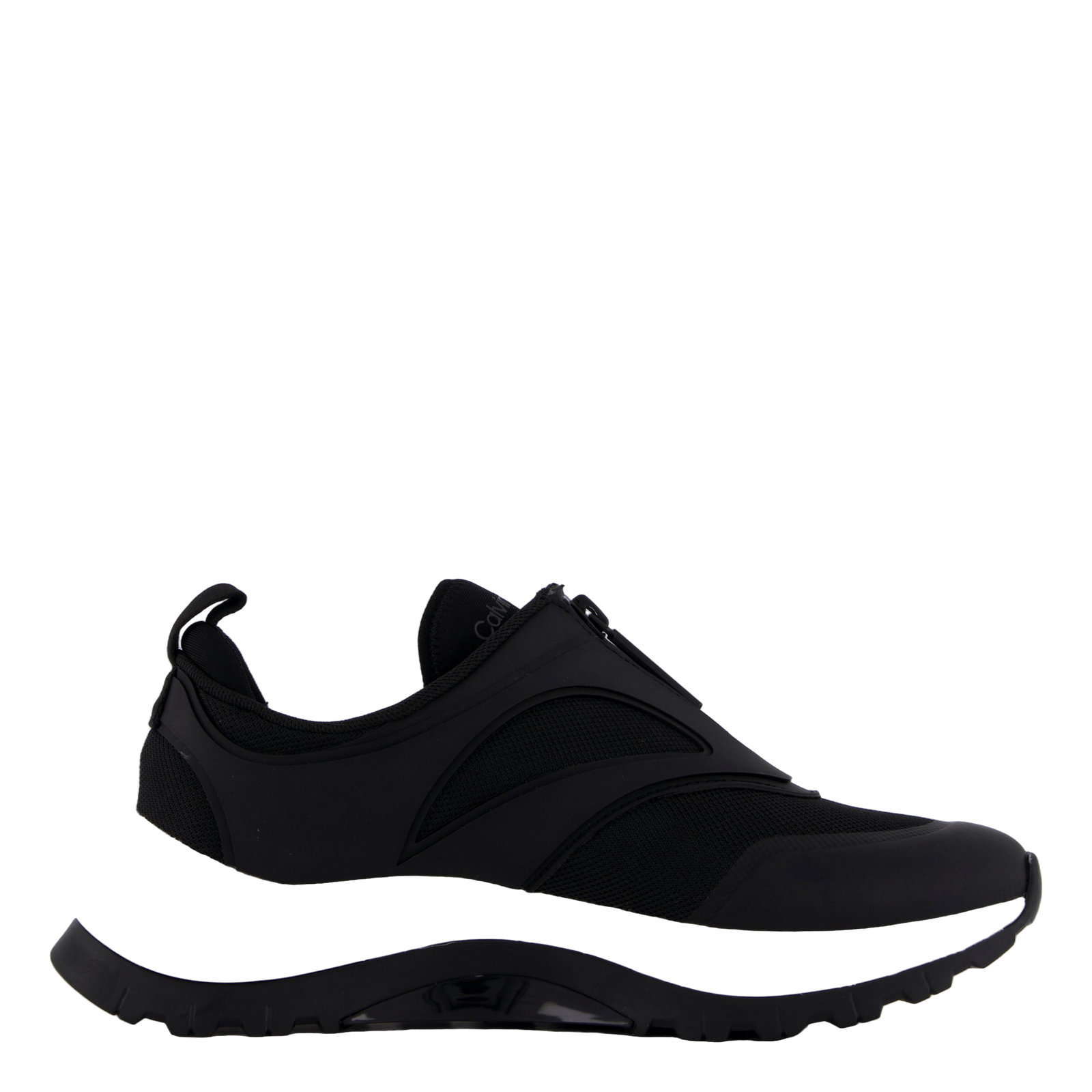 Runner Slip On W/zip Mix M Ck Black