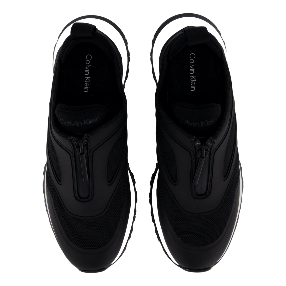 Runner Slip On W/zip Mix M Ck Black