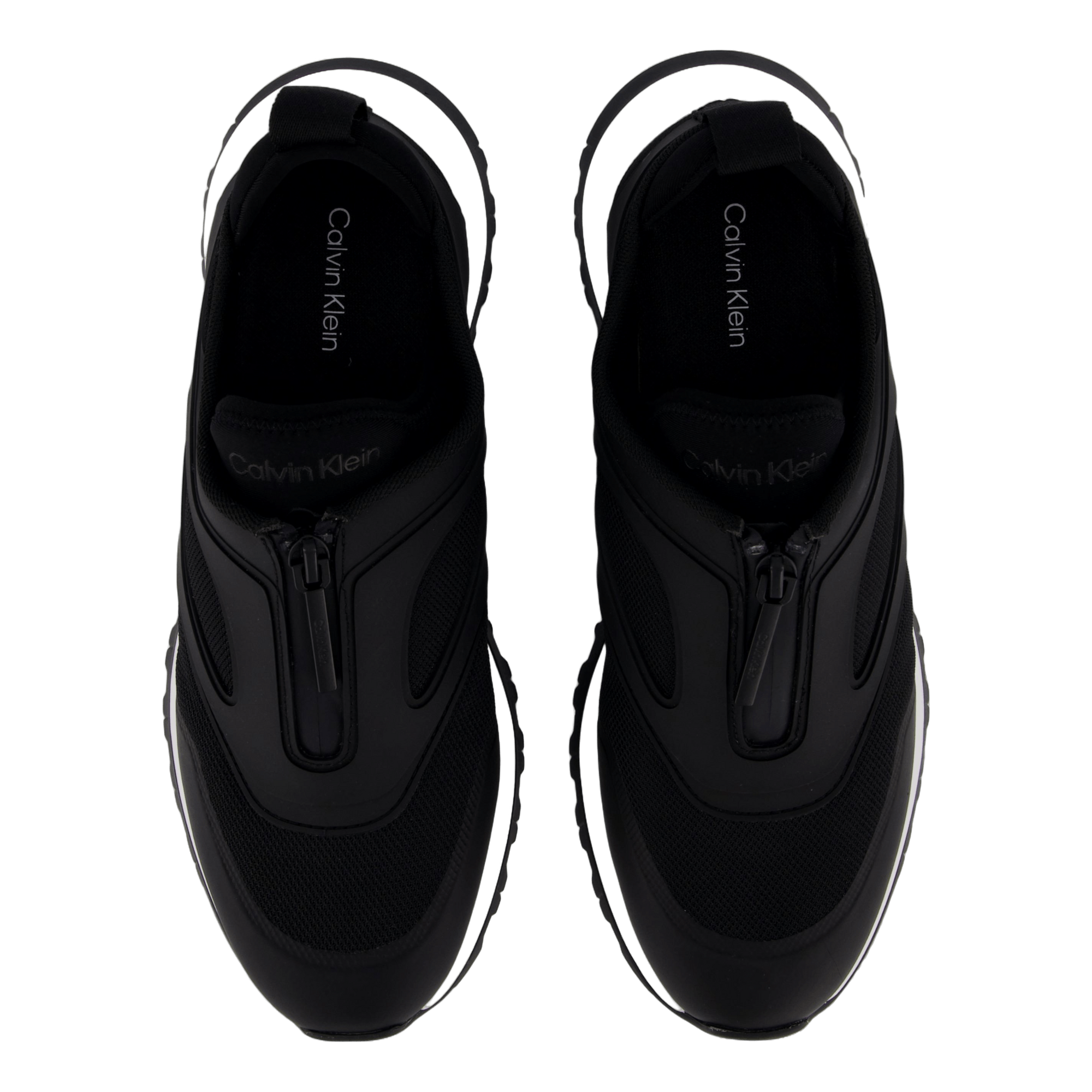 Runner Slip On W/zip Mix M Ck Black