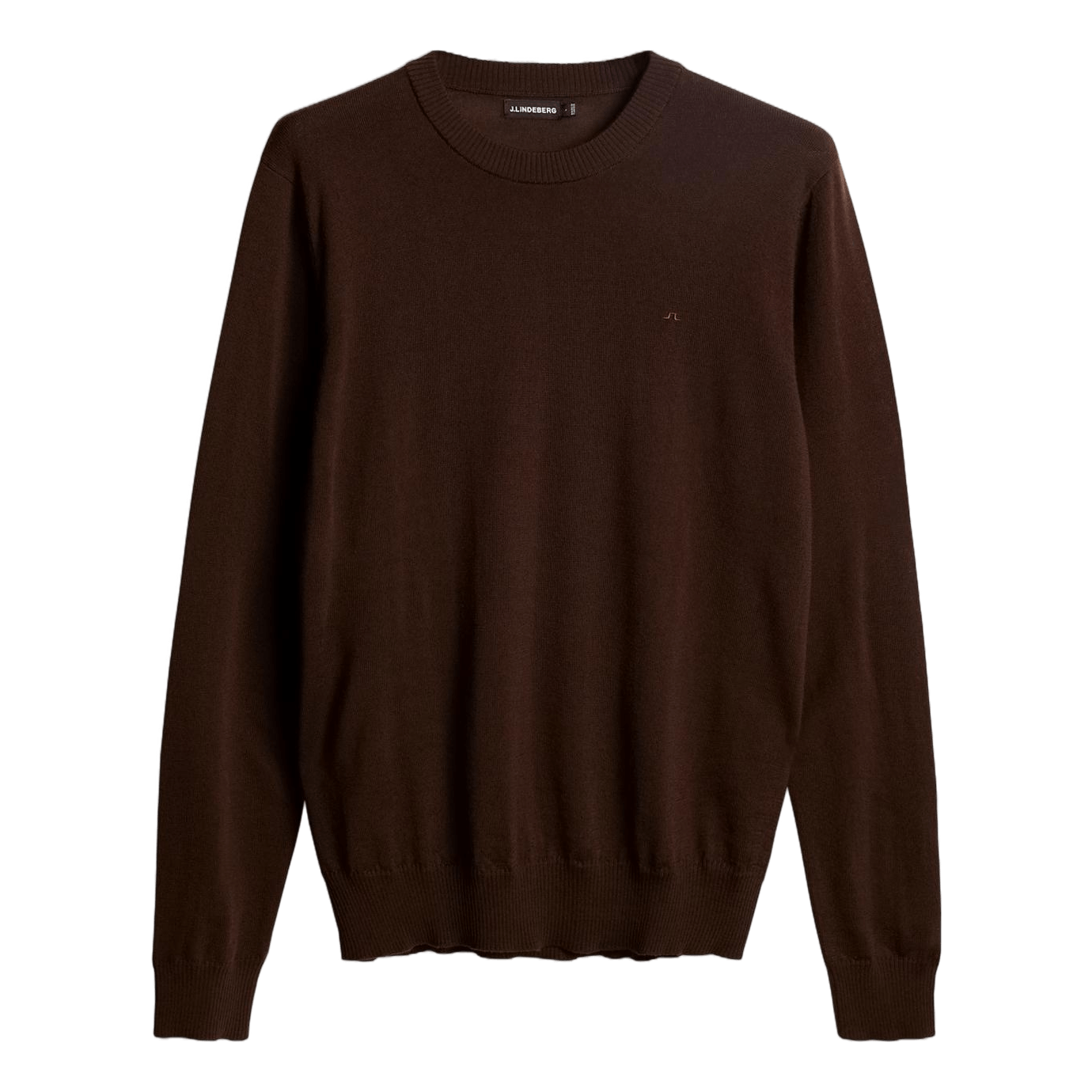 Keane Merino Crew Neck Sweater Bitter Chocolate