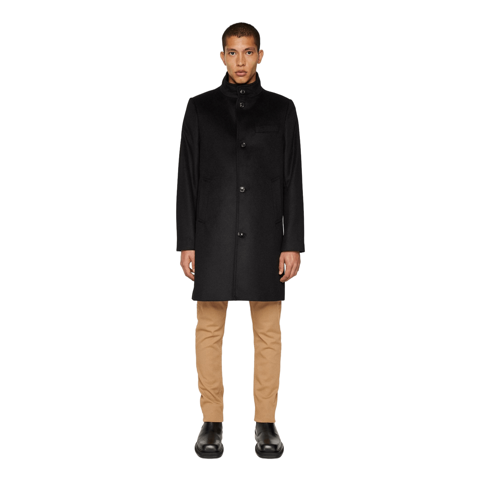 Jesse Melton Cashmere Coat Black