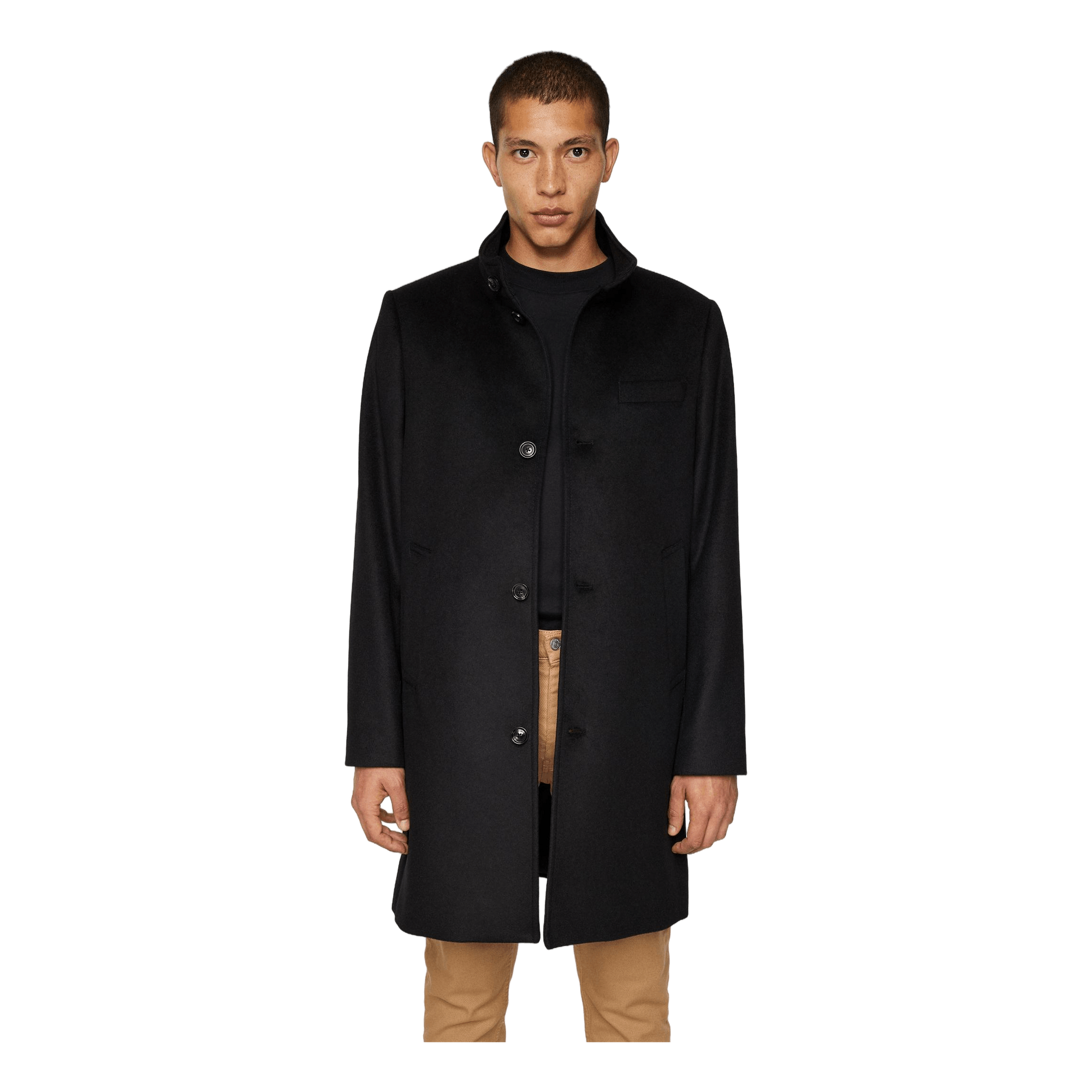 Jesse Melton Cashmere Coat Black