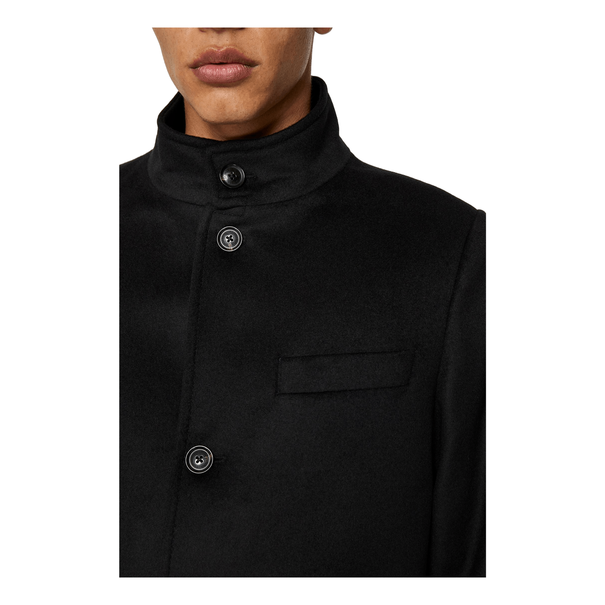 Jesse Melton Cashmere Coat Black