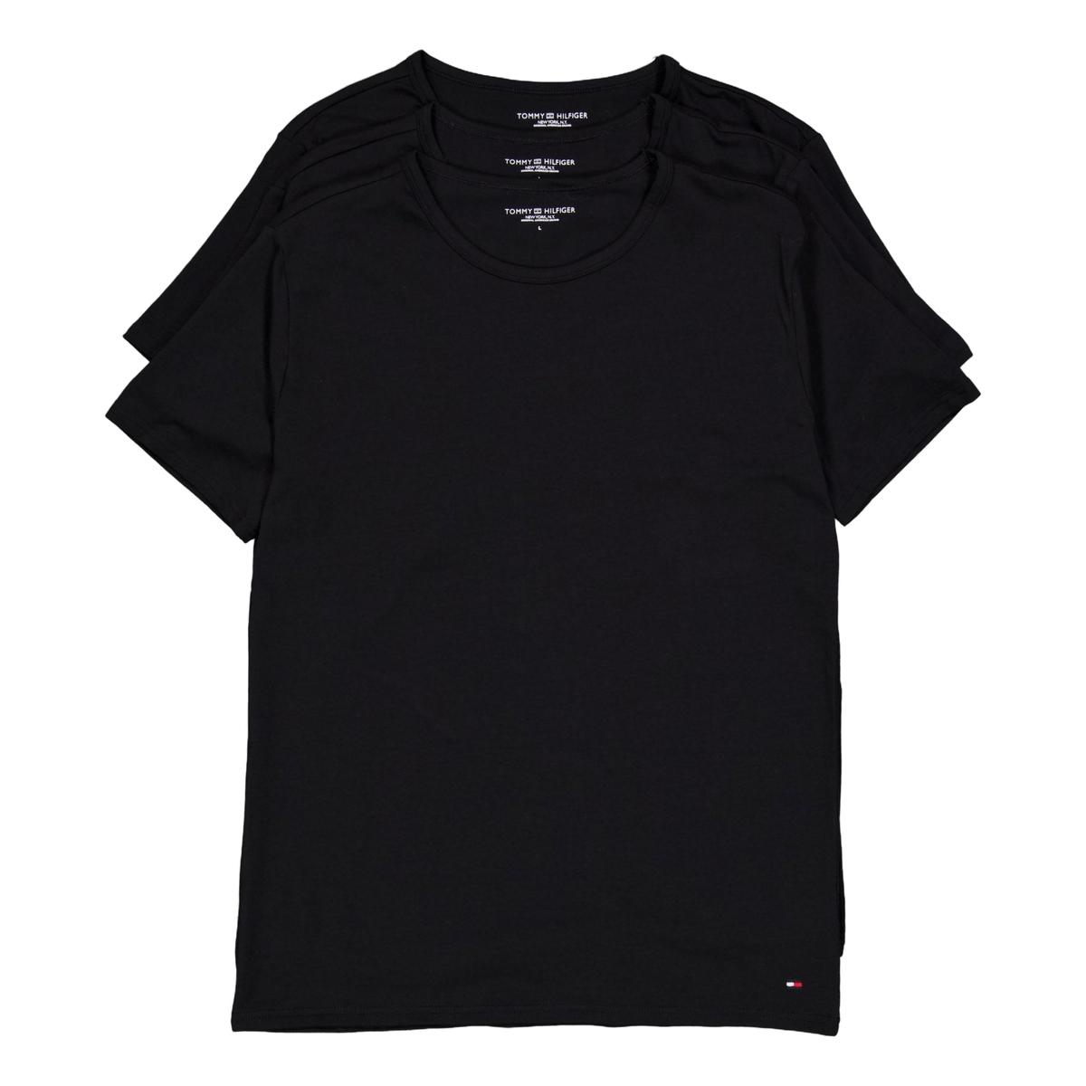 Stretch Cn Tee Ss 3pack Black/black/black