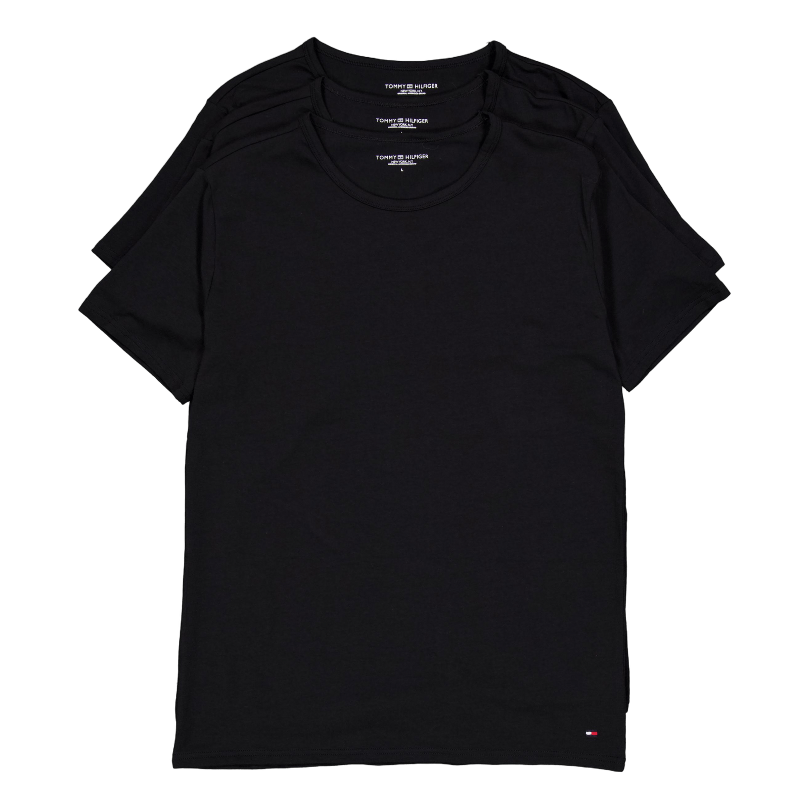 Stretch Cn Tee Ss 3pack Black/black/black