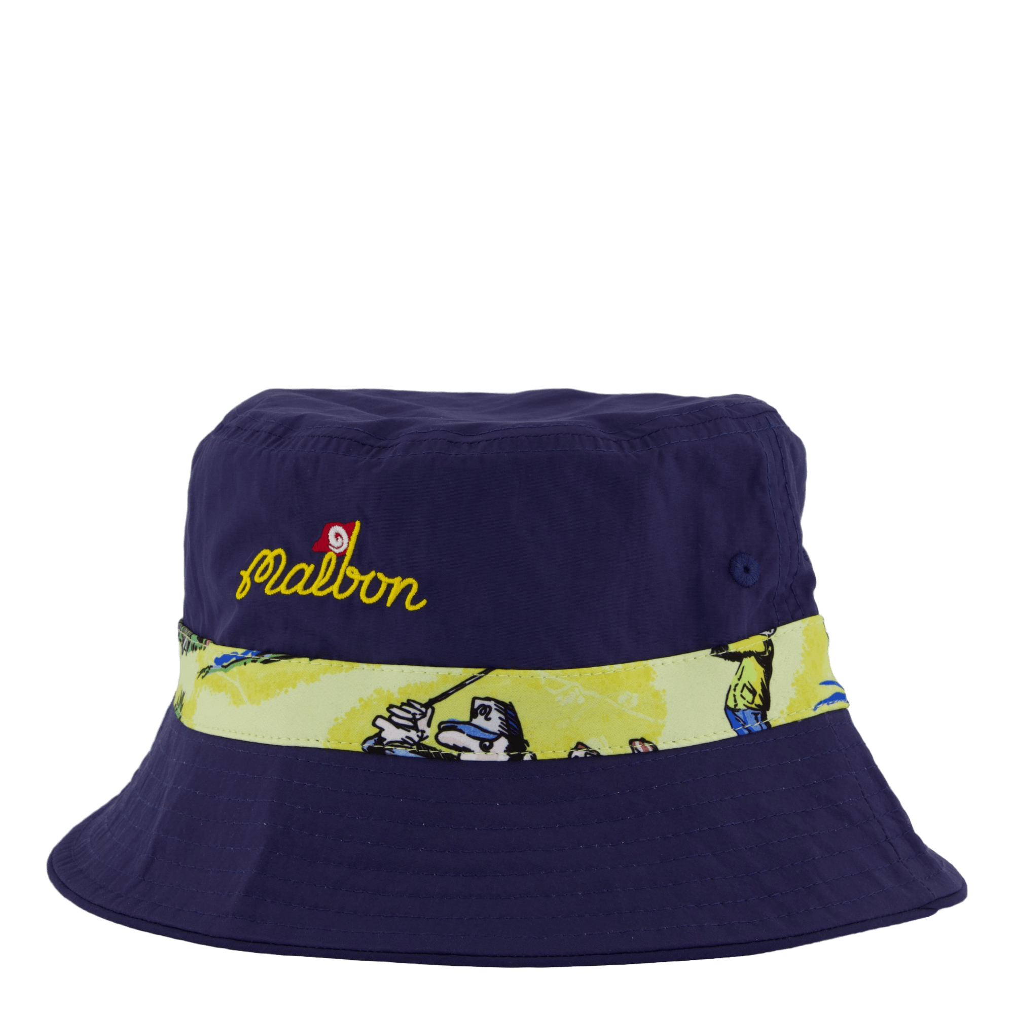 Patrons Reversible Bucket Hat Navy/pale Yellow