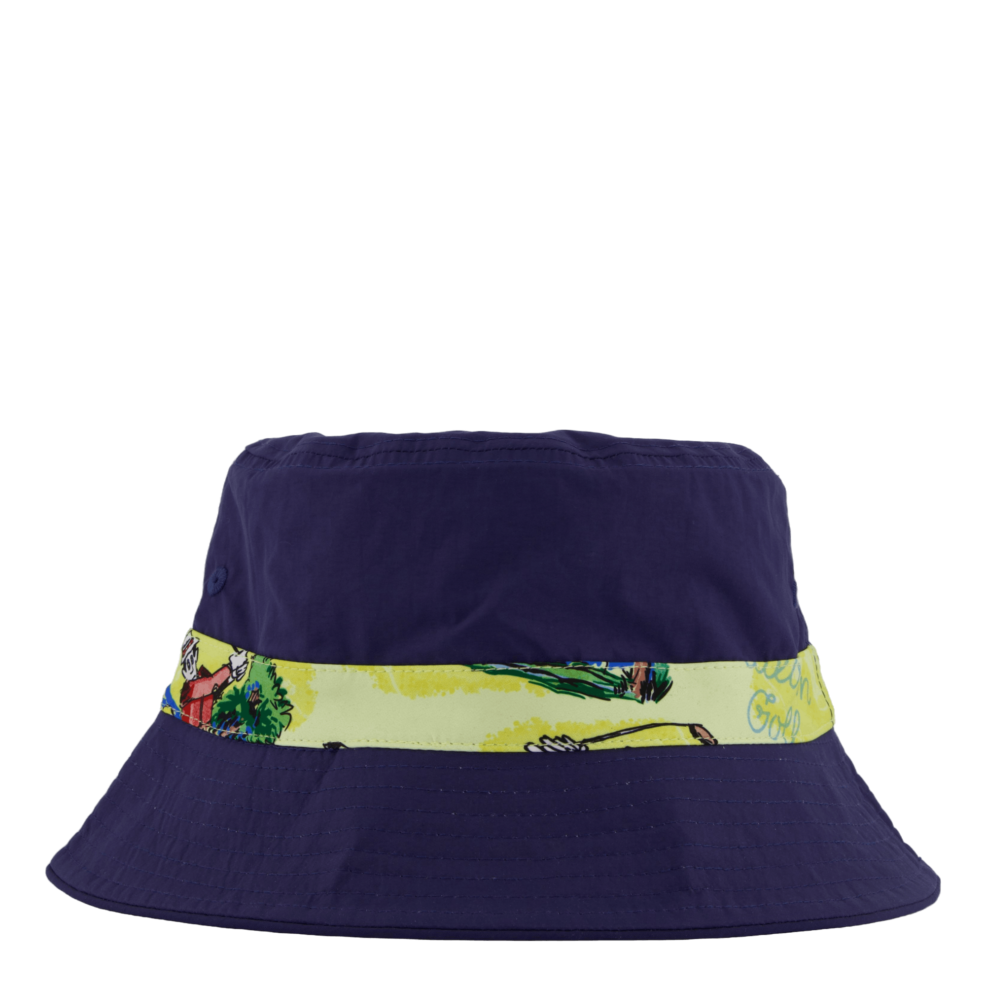 Patrons Reversible Bucket Hat Navy/pale Yellow