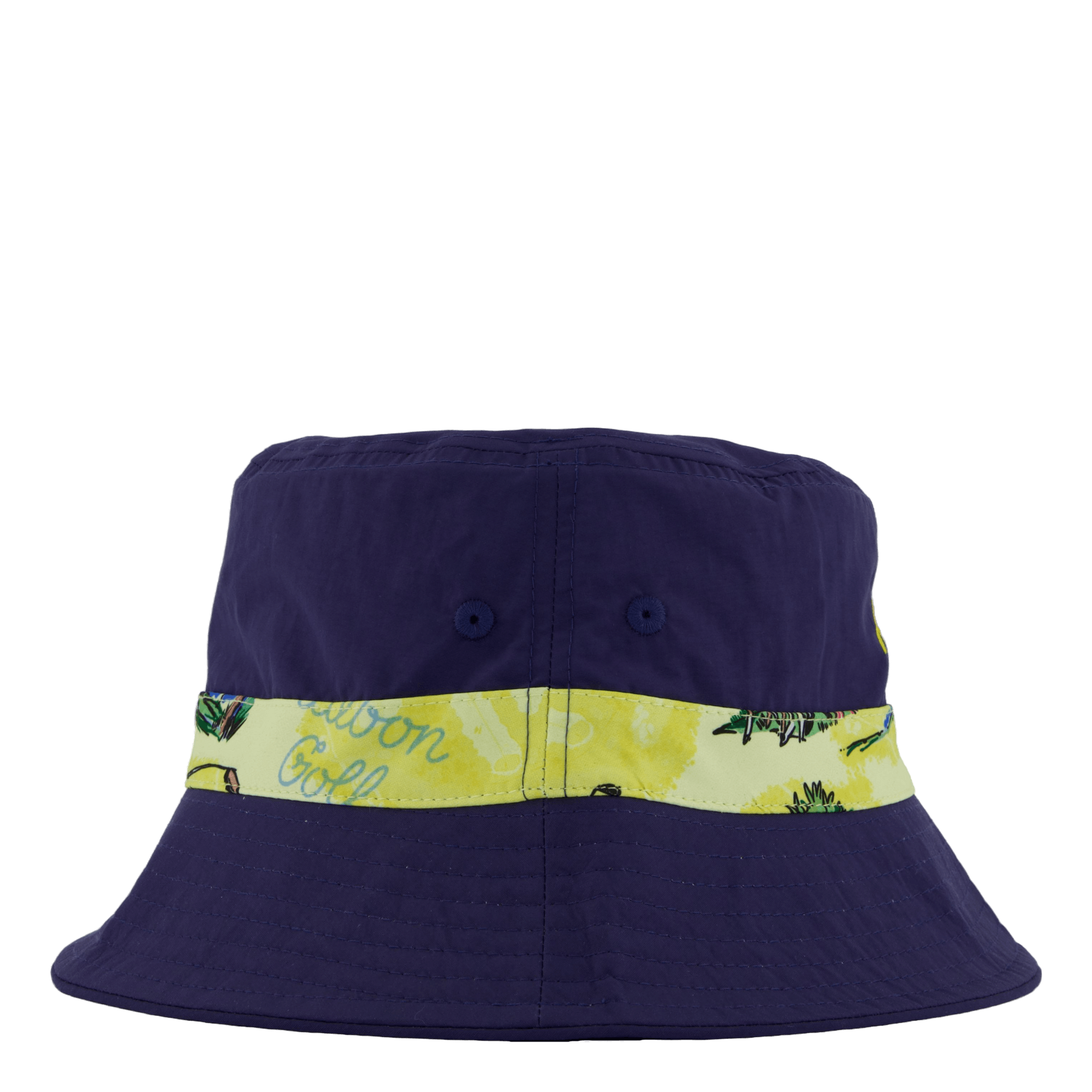 Patrons Reversible Bucket Hat Navy/pale Yellow