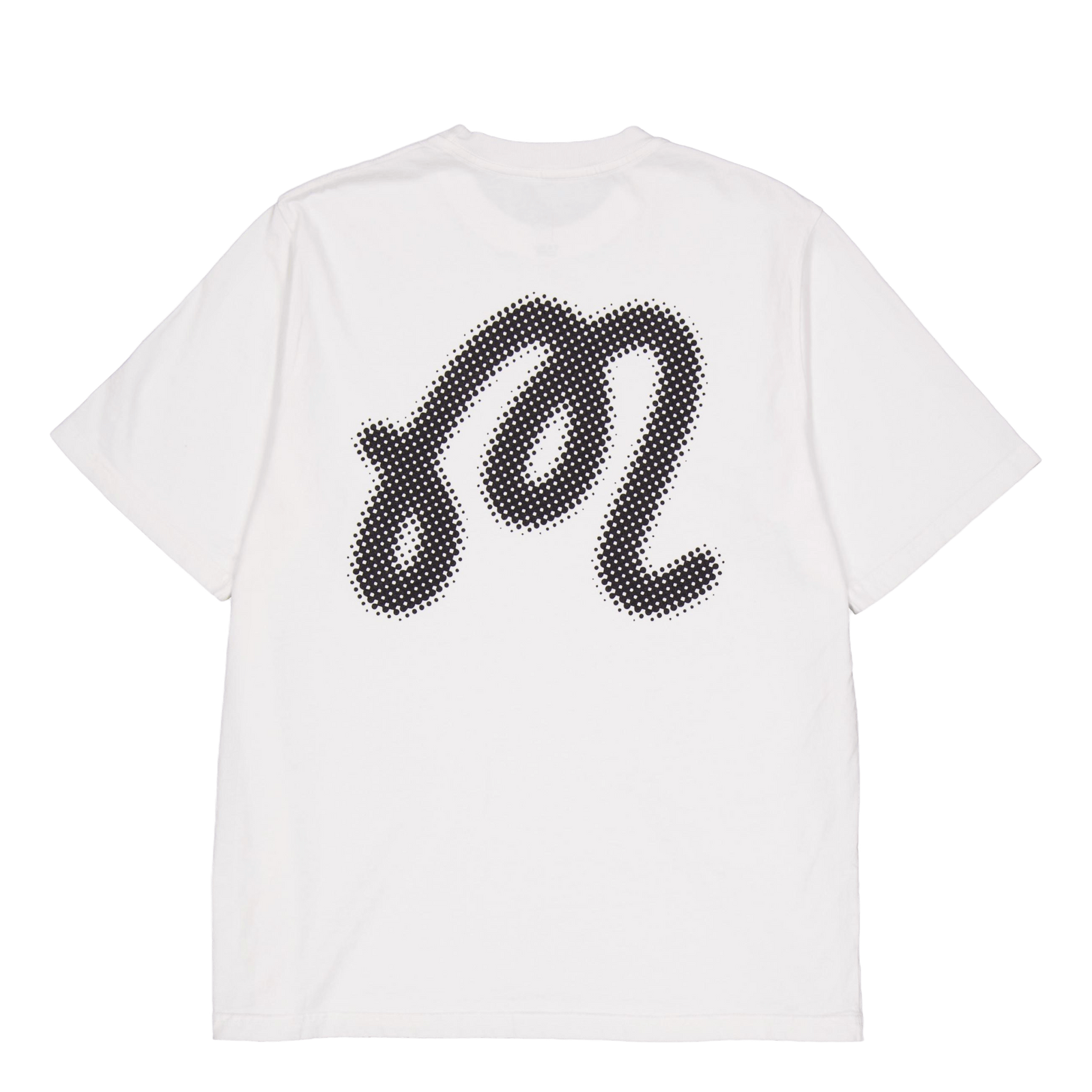 M Script Blur Tee White