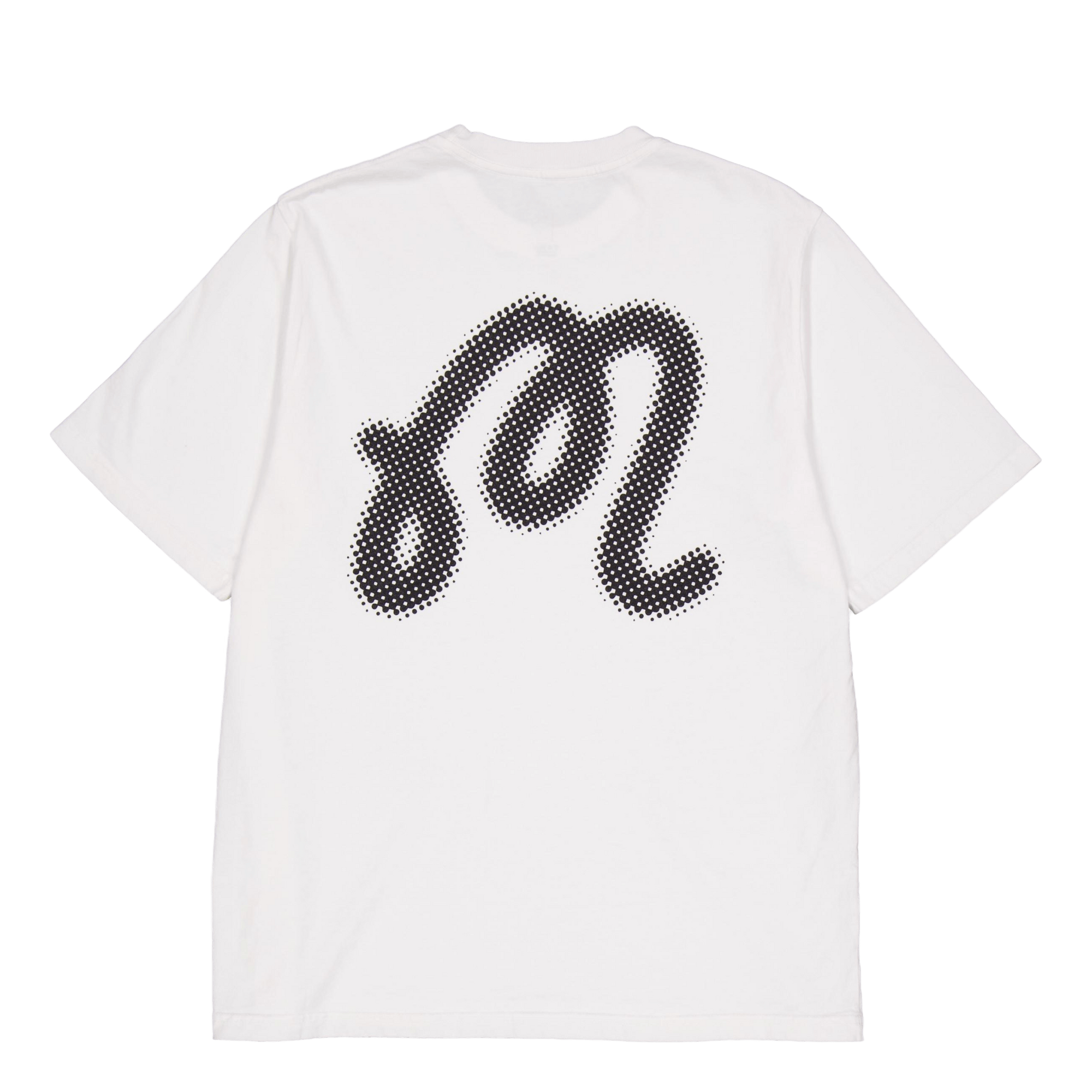 M Script Blur Tee White