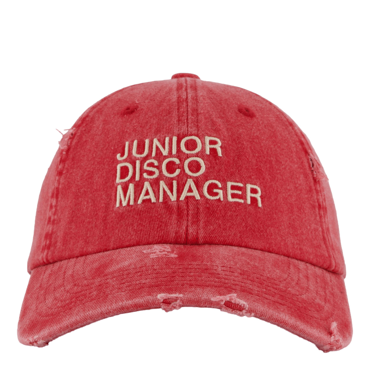 Disco Manager Vintage Dad Cap Washed Red