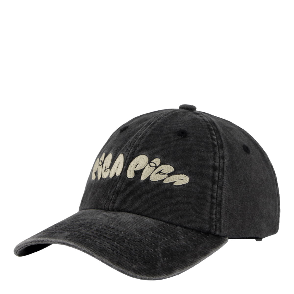 Pica Pica No 1 Dad Cap Washed Black