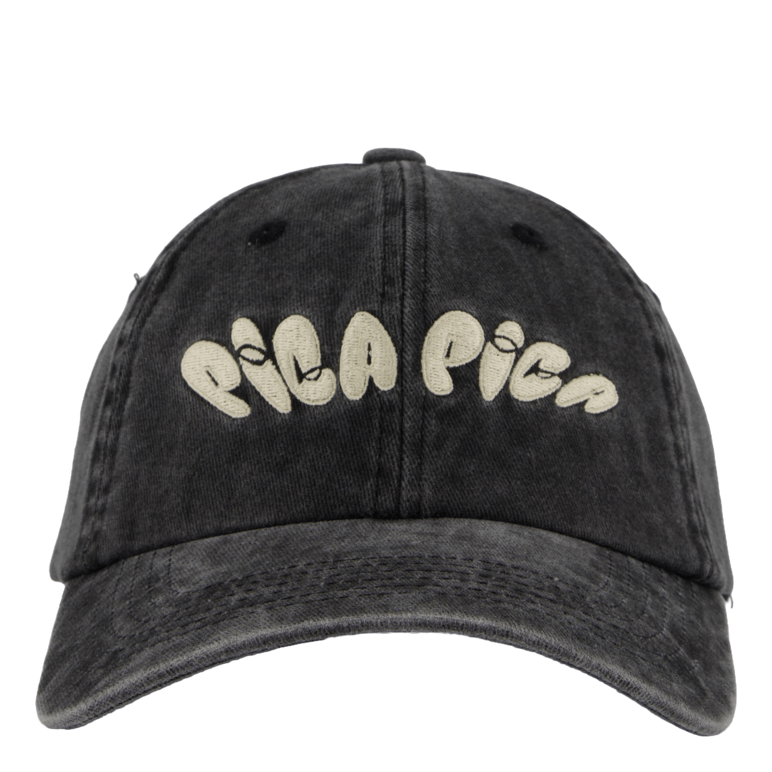 Pica Pica No 1 Dad Cap Washed Black