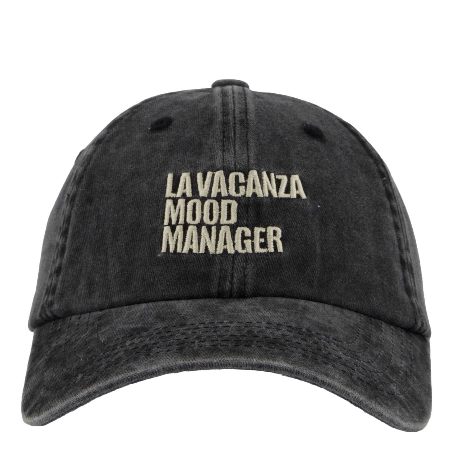 Mood Manager Dad Cap Washed Black