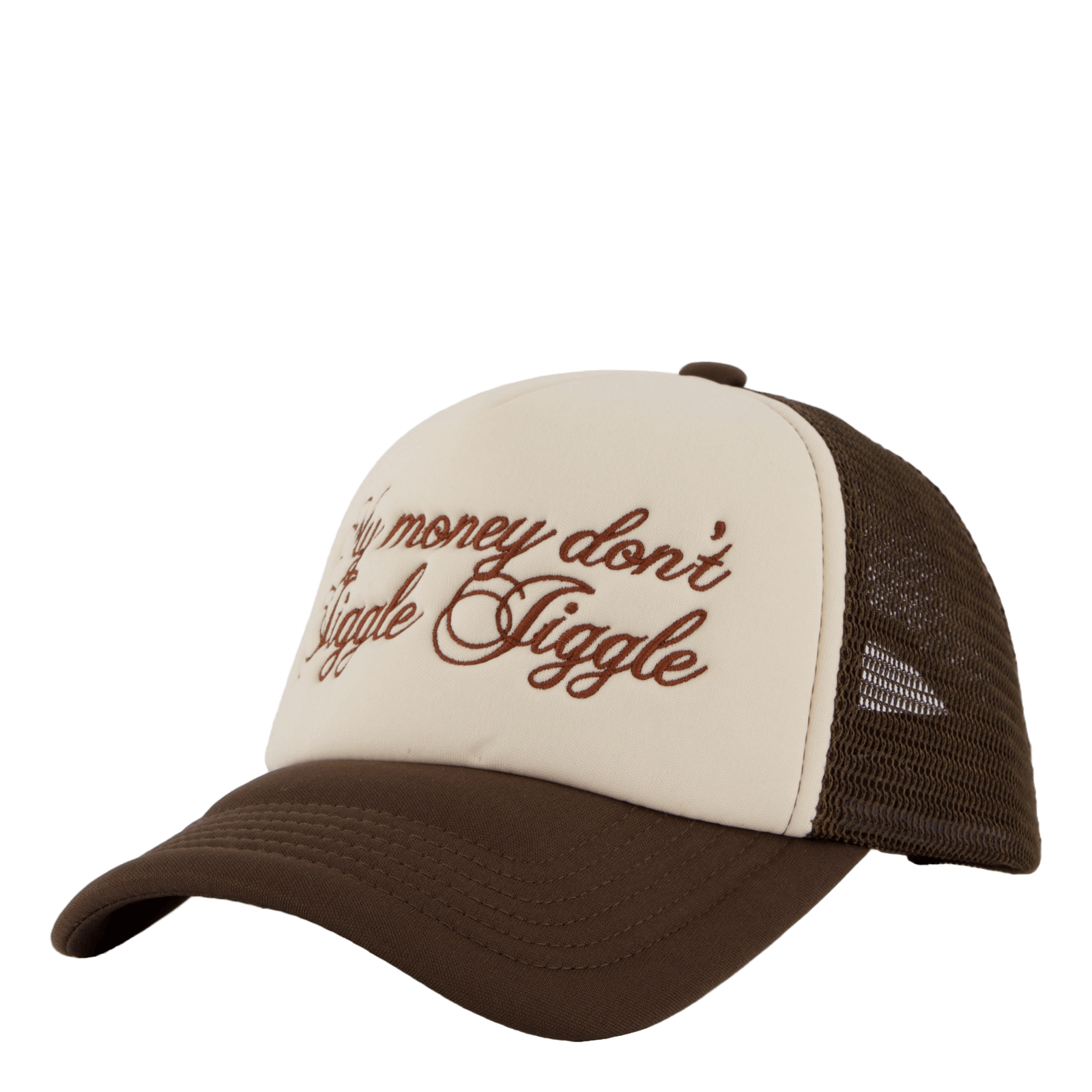 Jiggle Jiggle Trucker Cap Cappuccino Brown