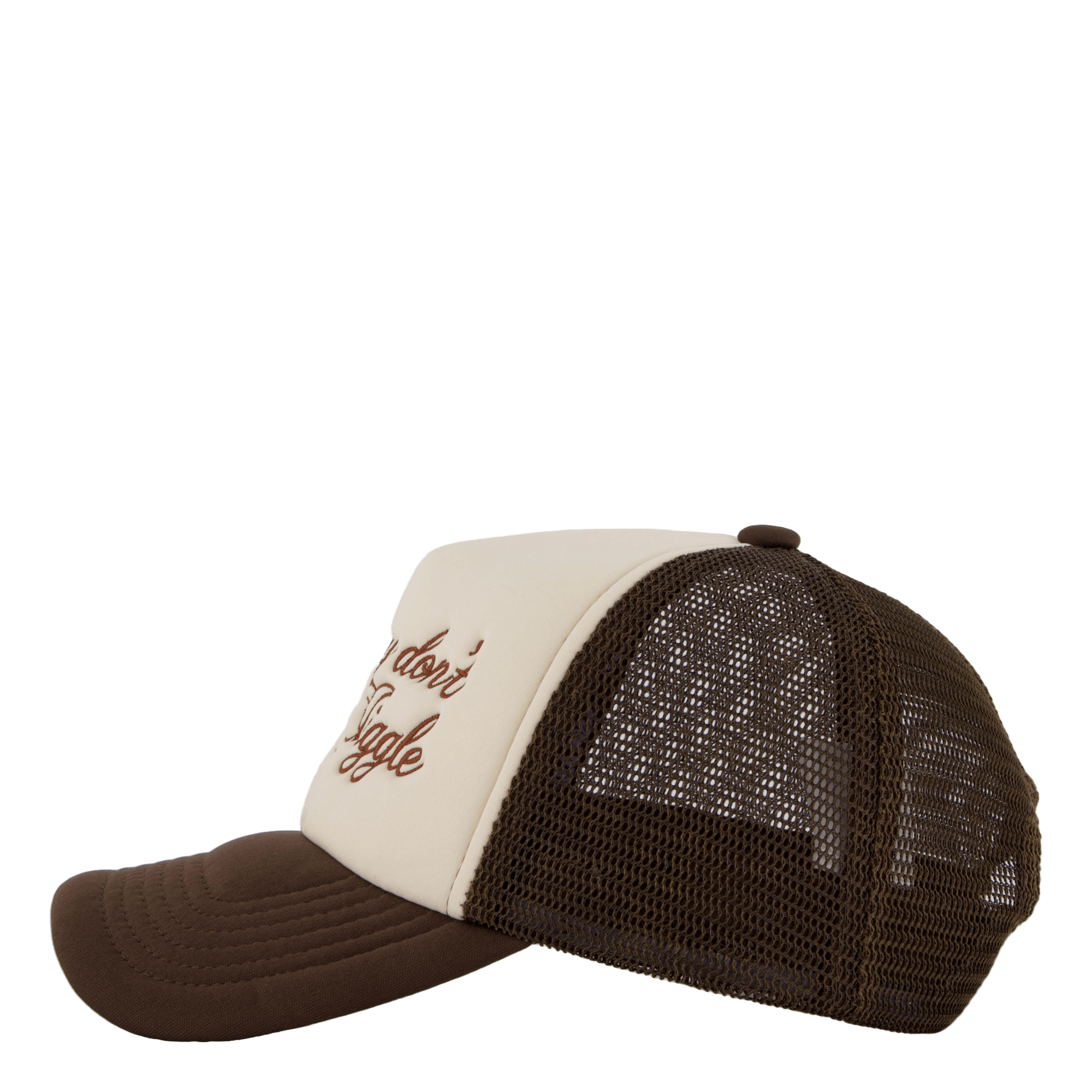 Jiggle Jiggle Trucker Cap Cappuccino Brown