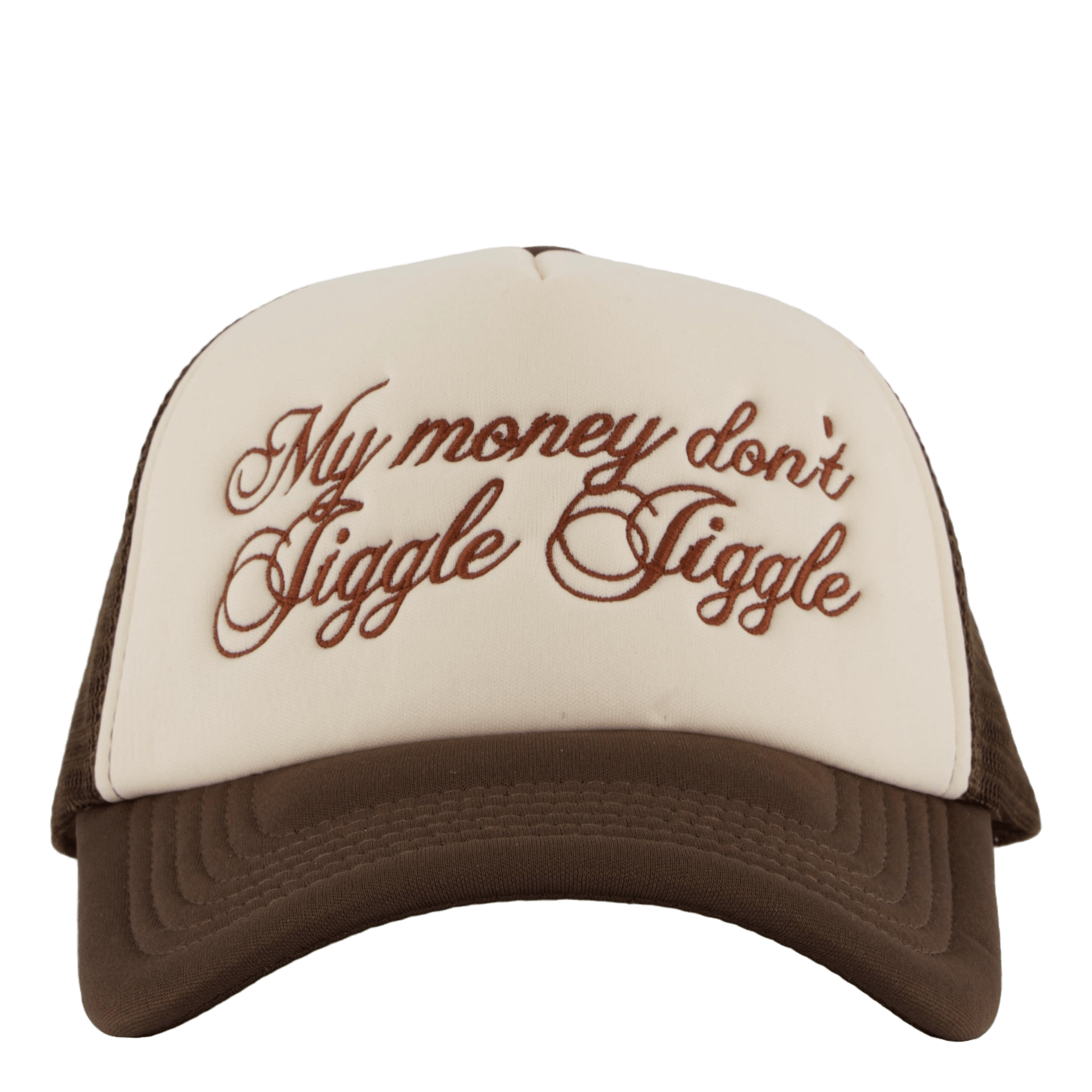 Jiggle Jiggle Trucker Cap Cappuccino Brown