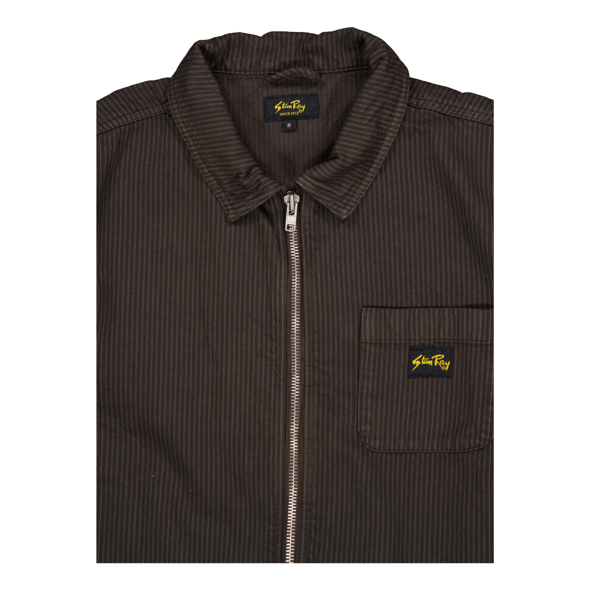 Zip Shirt Overdyed Charcoal Hickory