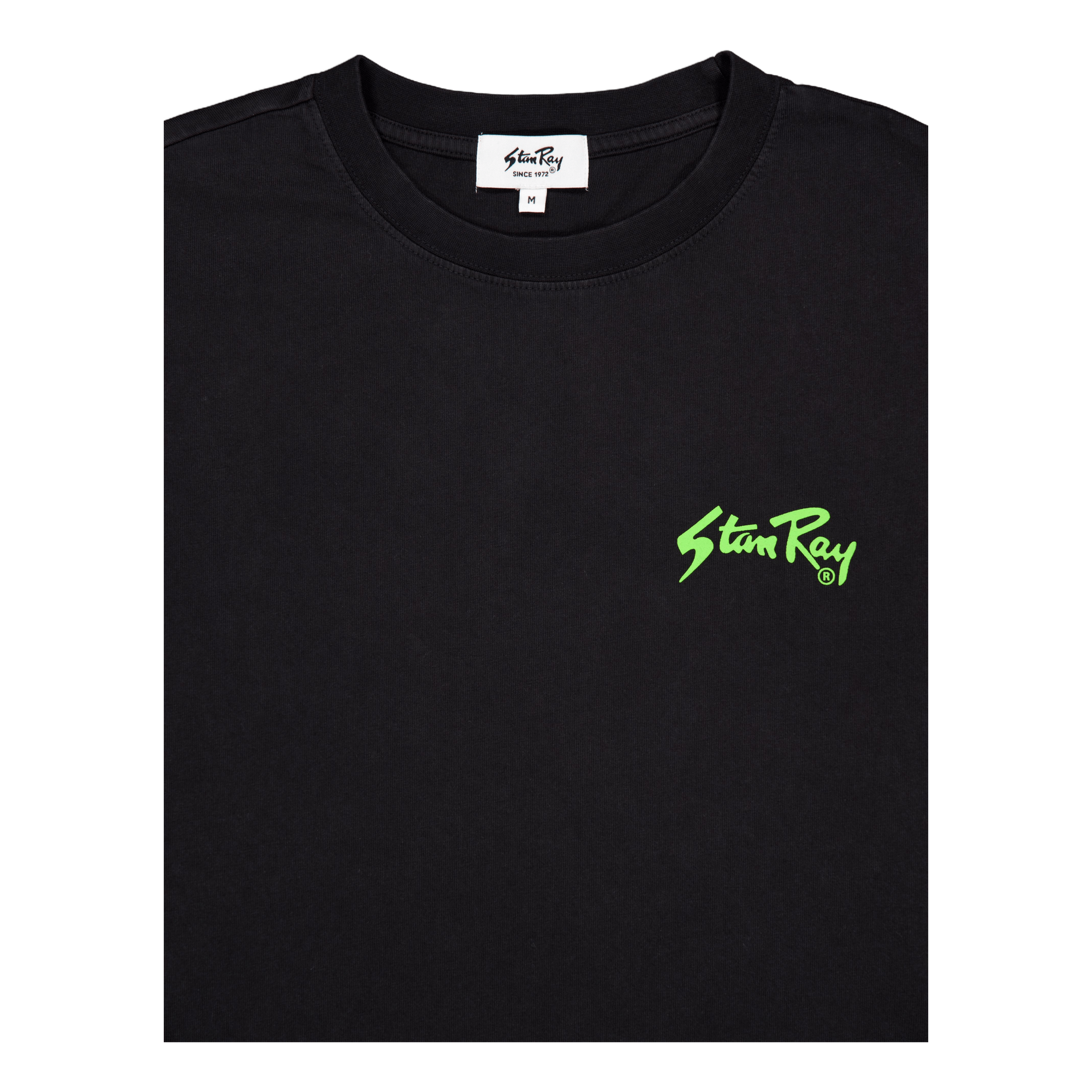 Stan Og Ls Tee Washed Black / Lime