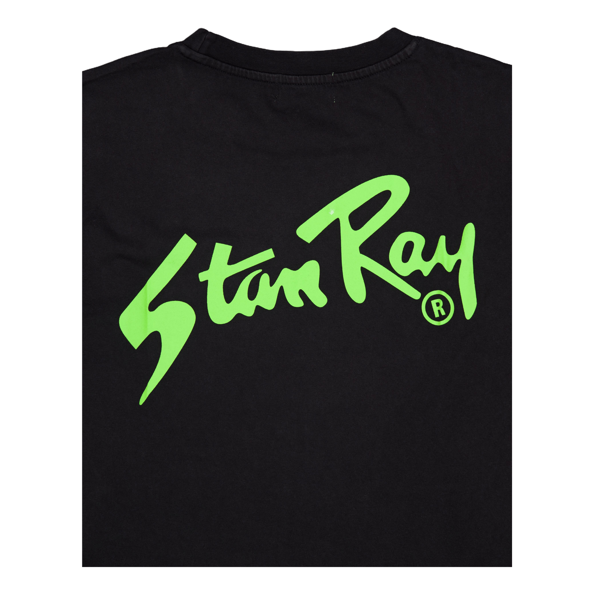 Stan Og Ls Tee Washed Black / Lime