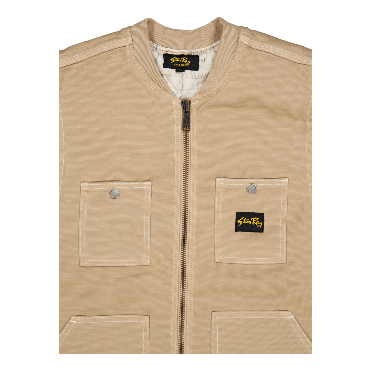 Pork Chop Vest Antique Khaki Duck