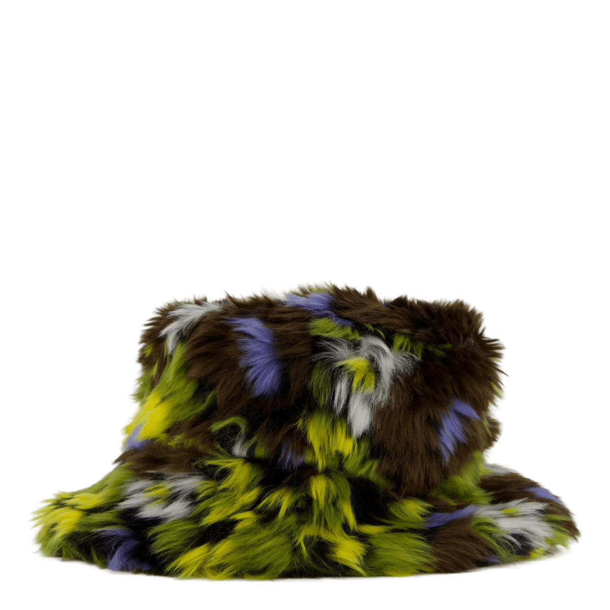 Kg Faux Fur Bucket Cf901 Camo Flower
