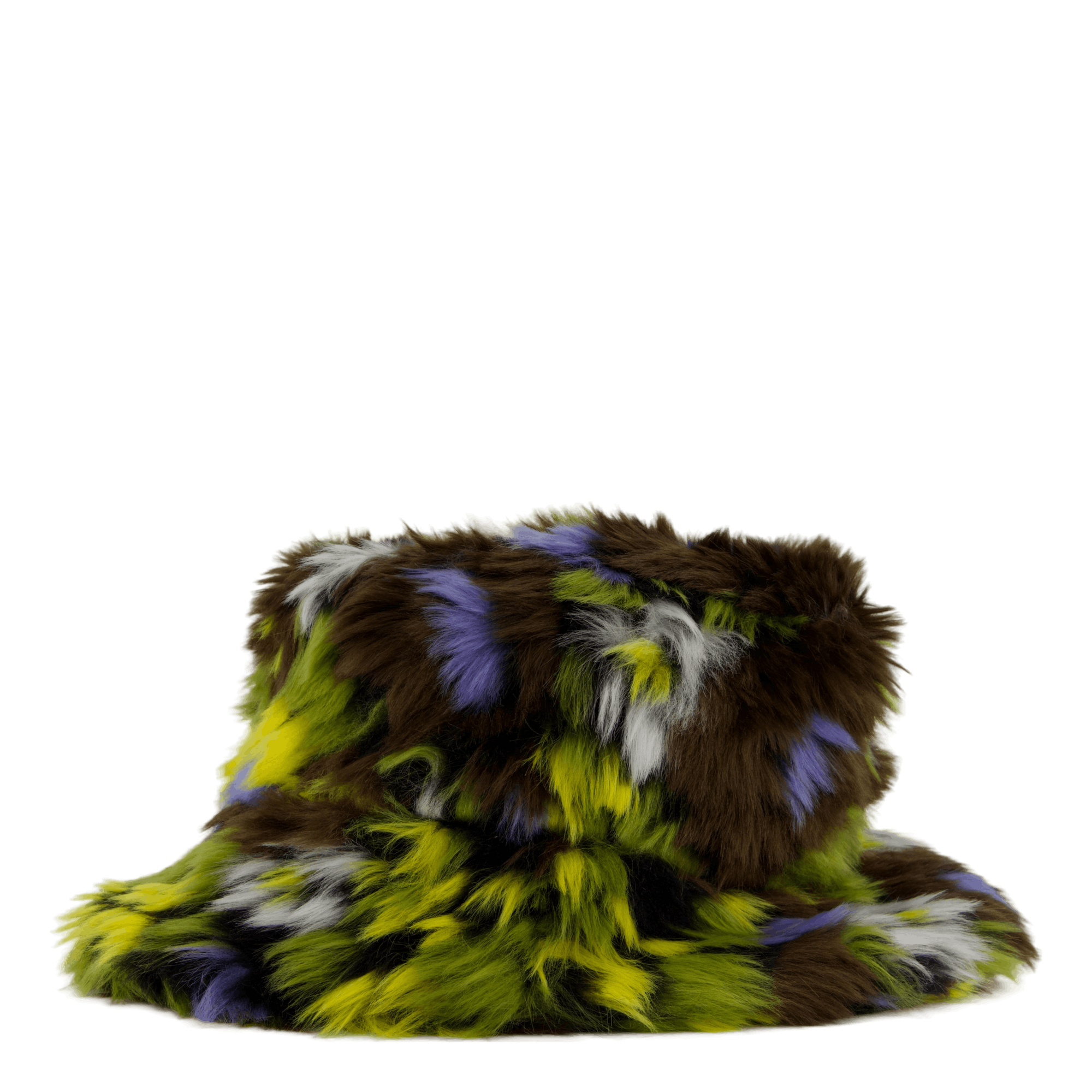 Kg Faux Fur Bucket Cf901 Camo Flower