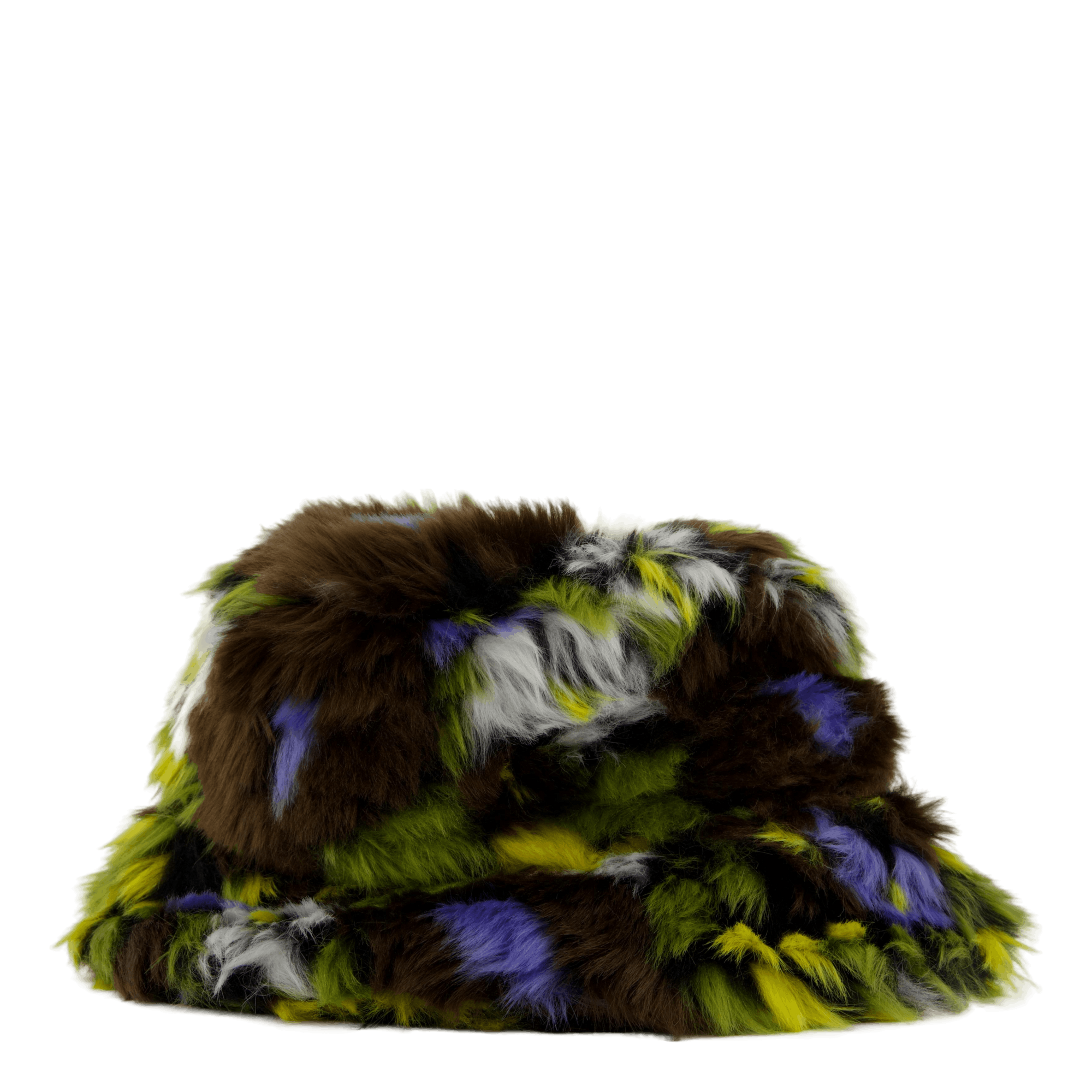 Kg Faux Fur Bucket Cf901 Camo Flower