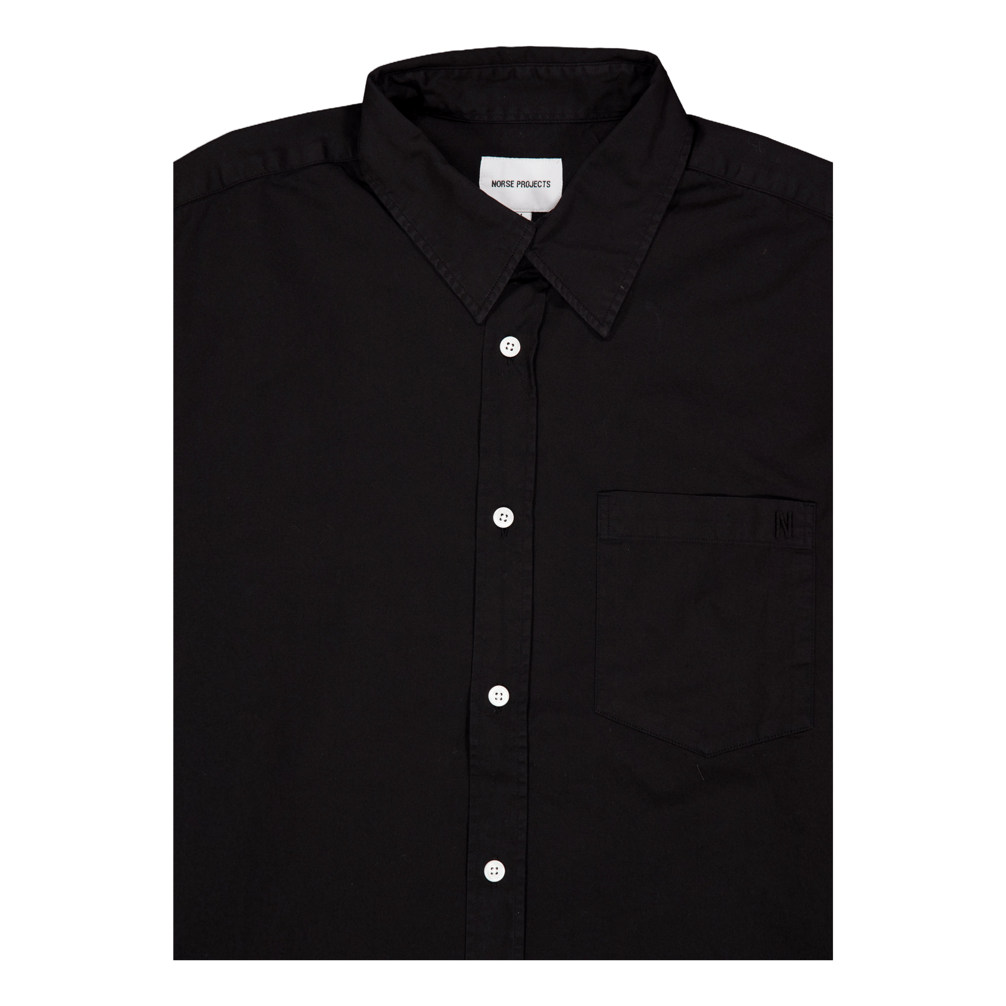 Osvald Bd Twill Shirt 9999 Black