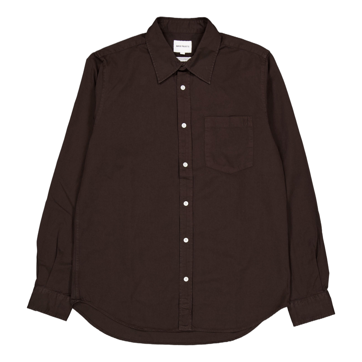 Osvald Bd Twill Shirt 2022 Espresso