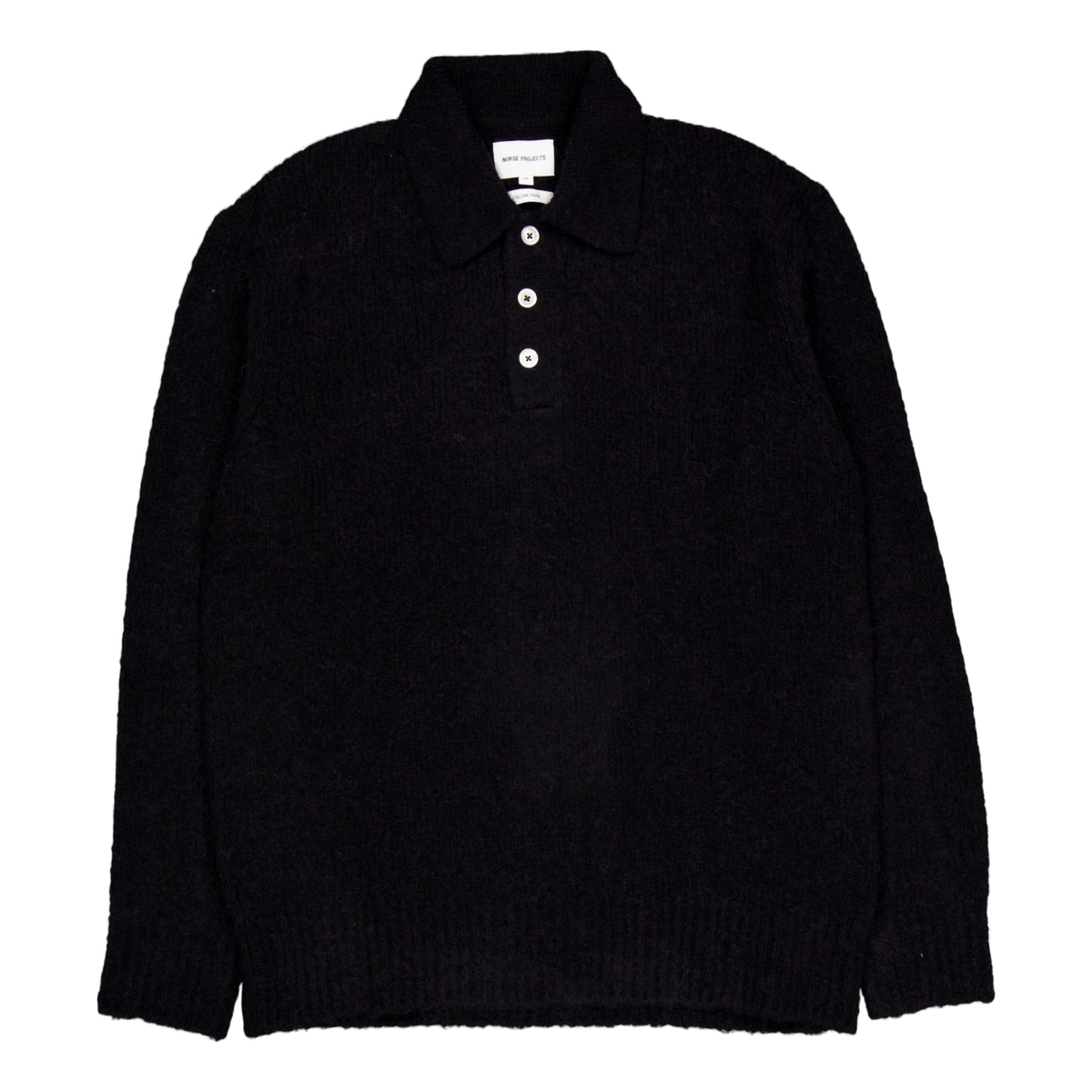 Rasmus Relaxed Brushed Polo 9999 Black