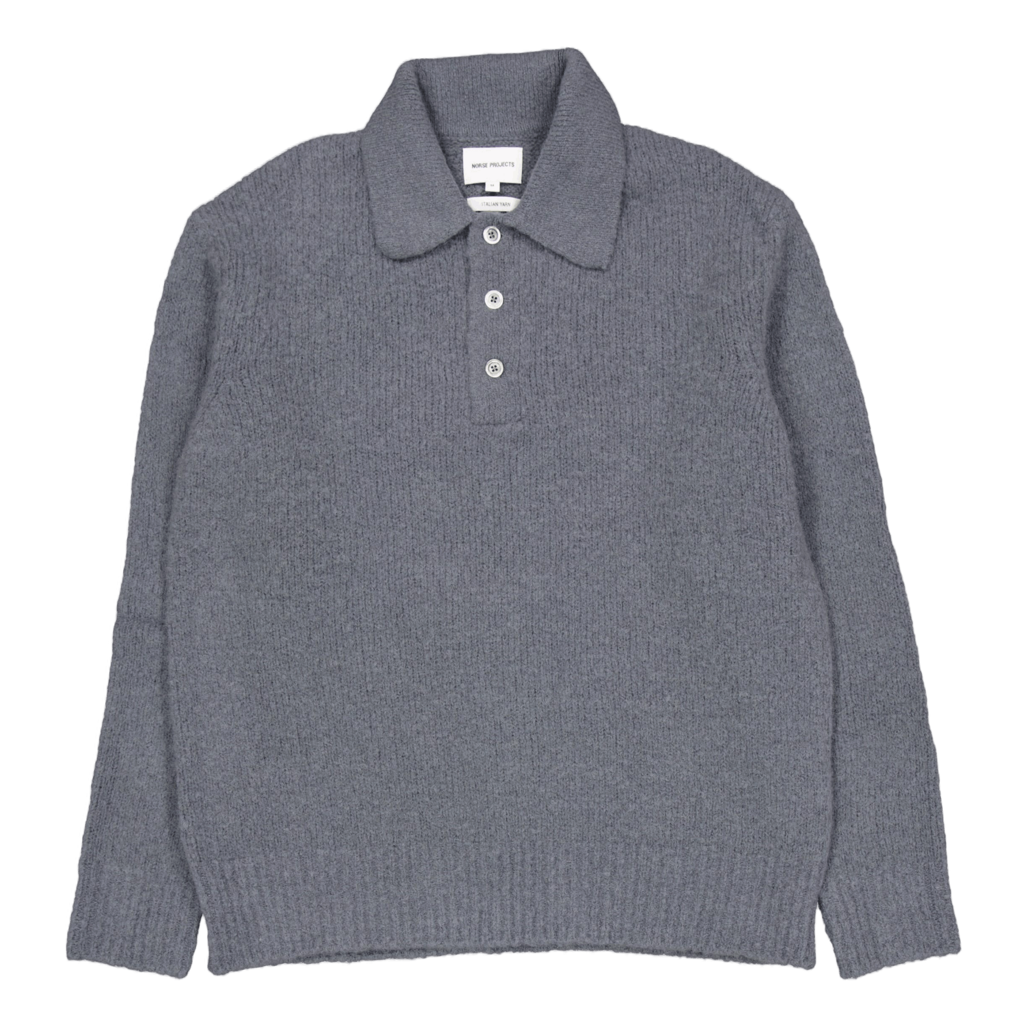 Rasmus Relaxed Brushed Polo 1047 Mouse Grey