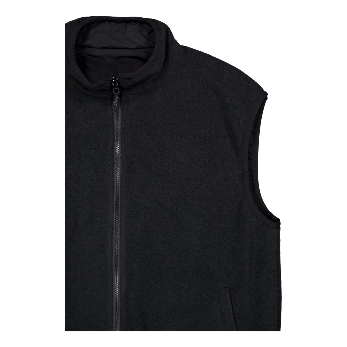 Reversible Fleece Vest Black