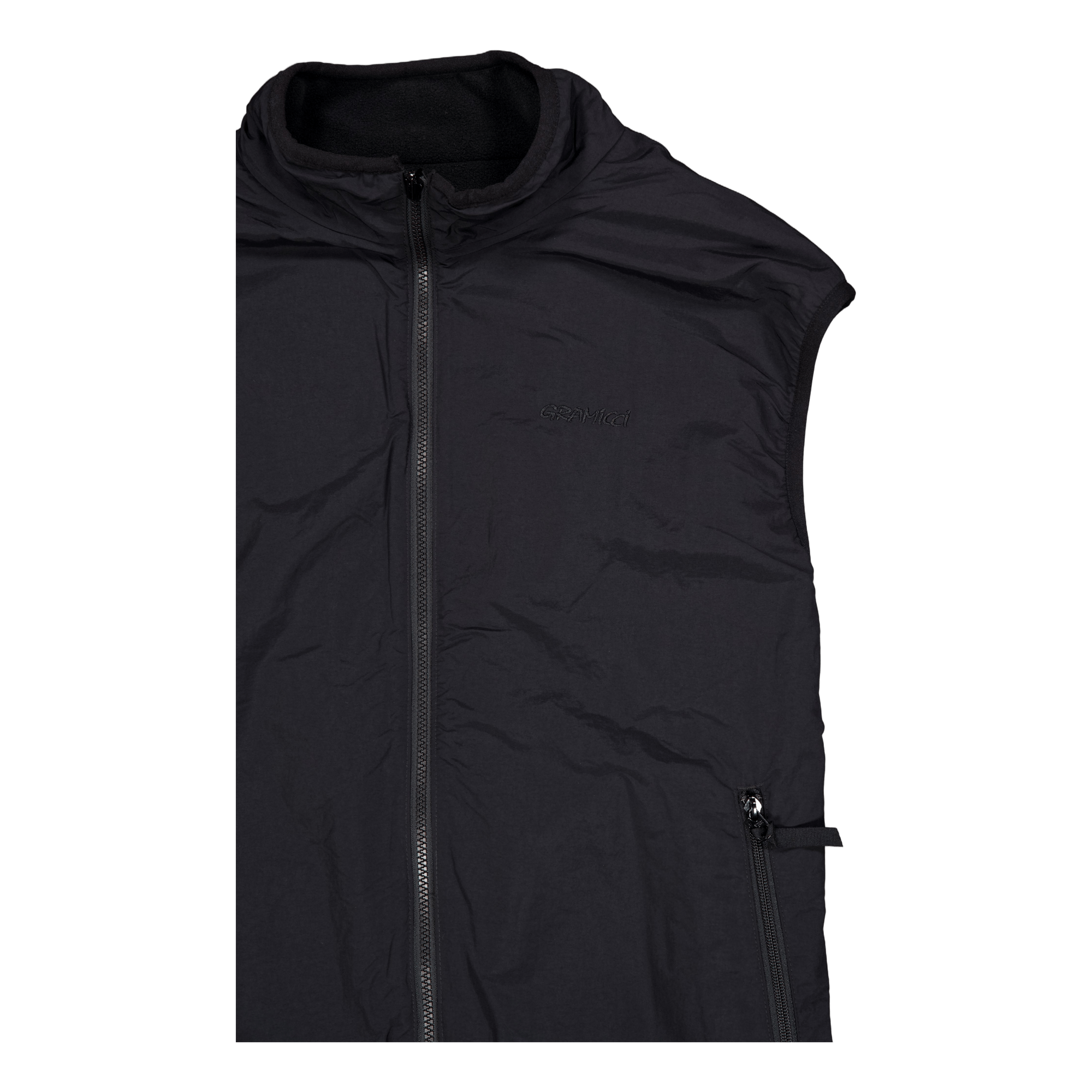 Reversible Fleece Vest Black