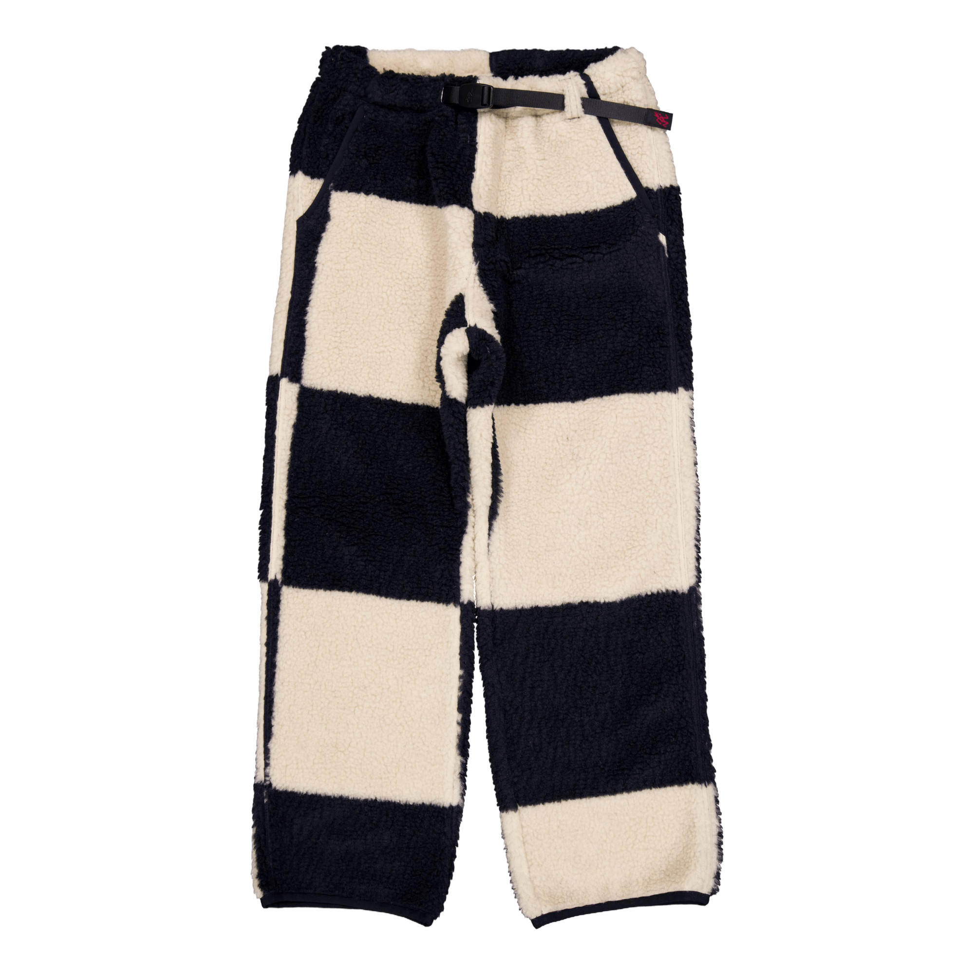 Checkered Sherpa Pant Natural / Navy Check