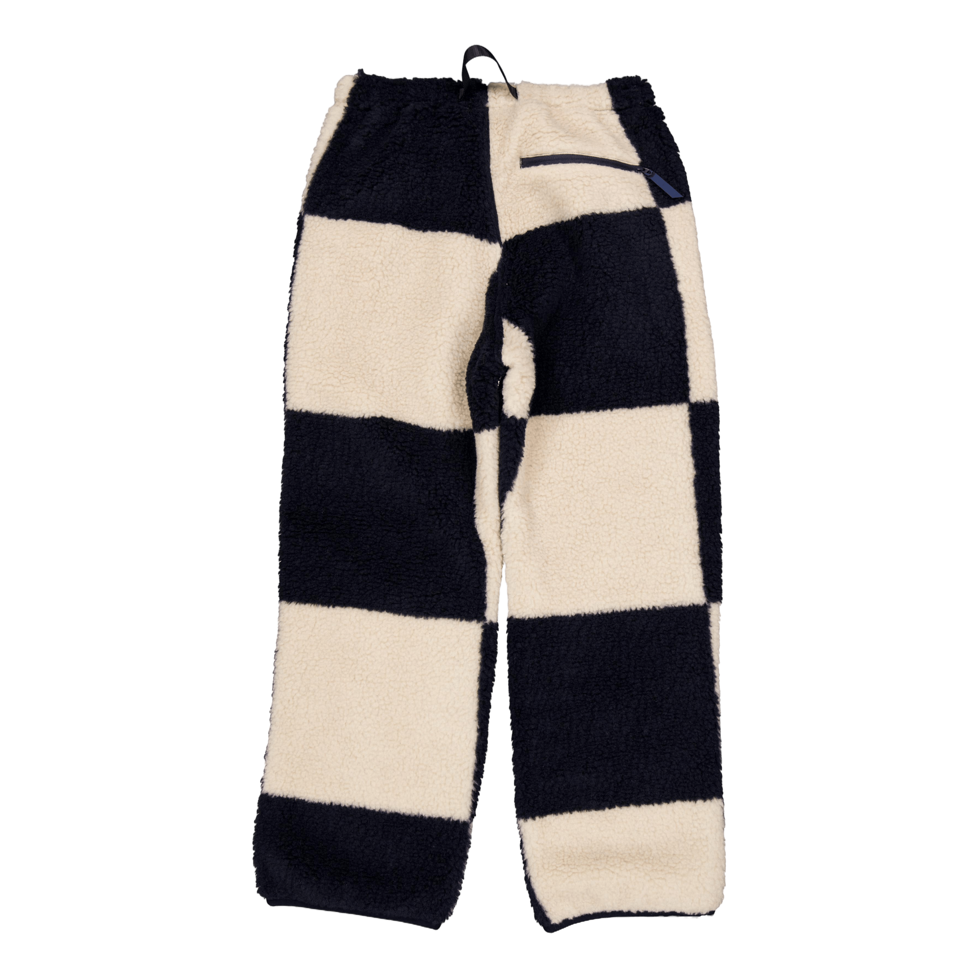 Checkered Sherpa Pant Natural / Navy Check