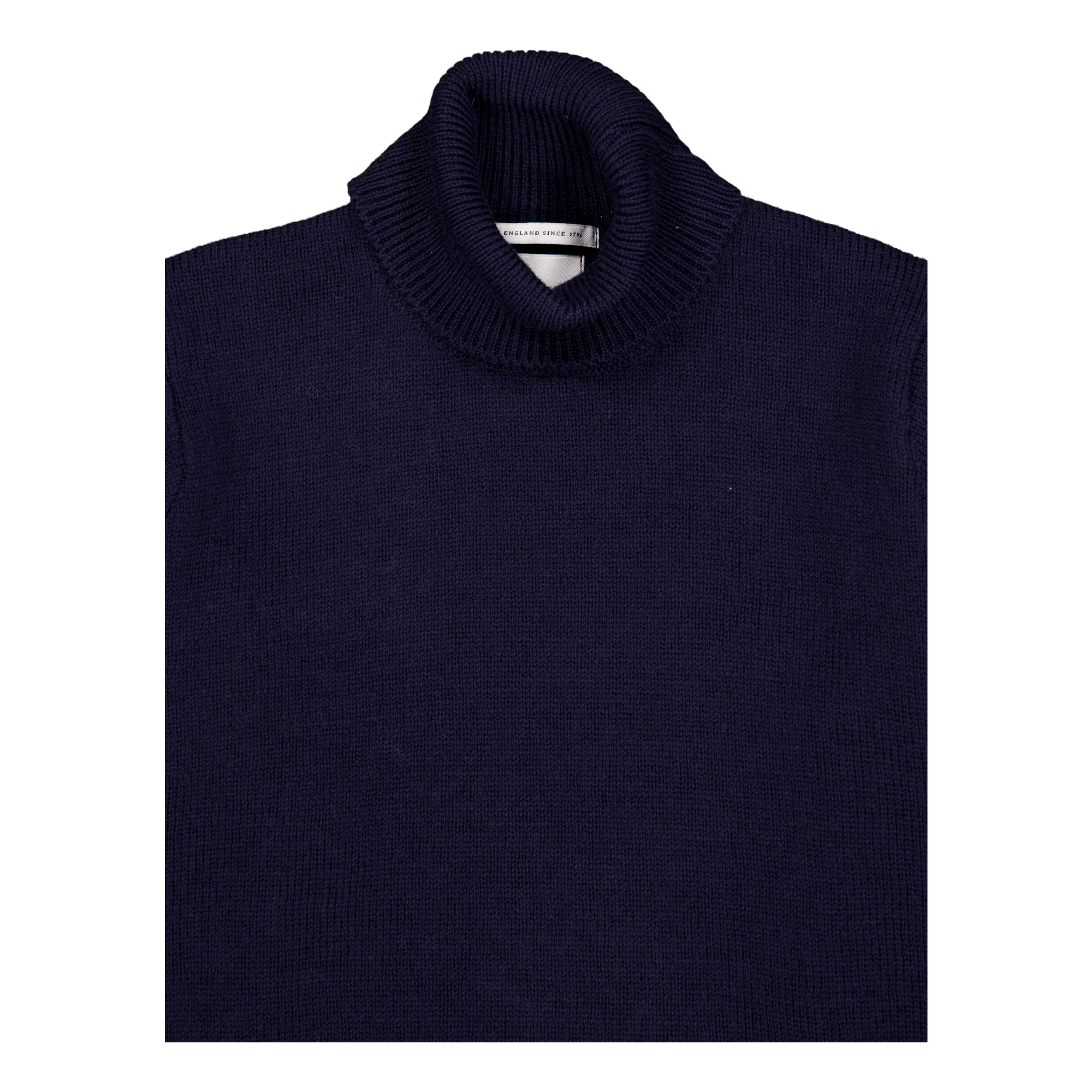 Polo Neck Jumper Navy