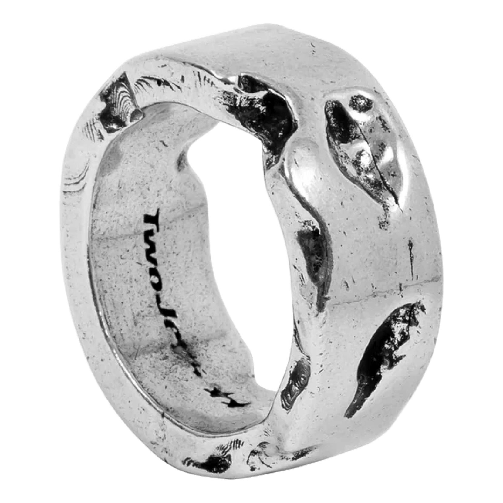 Eroded Ring Silver