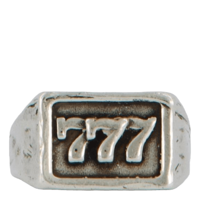 777 Ring Silver