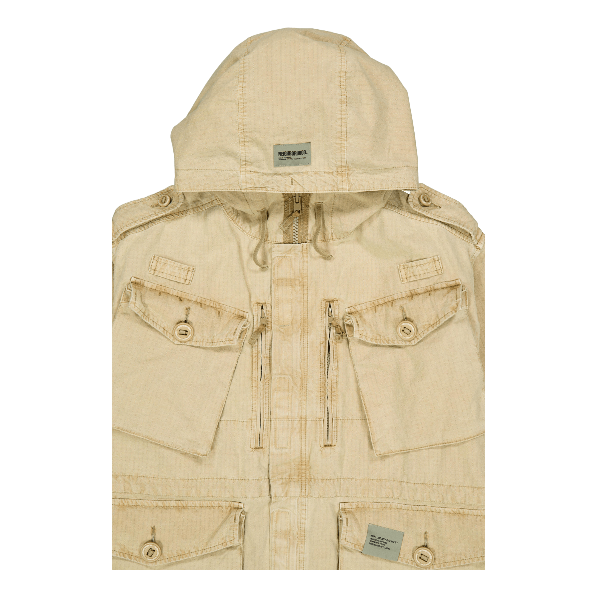 Ripstop Smock Jacket Beige